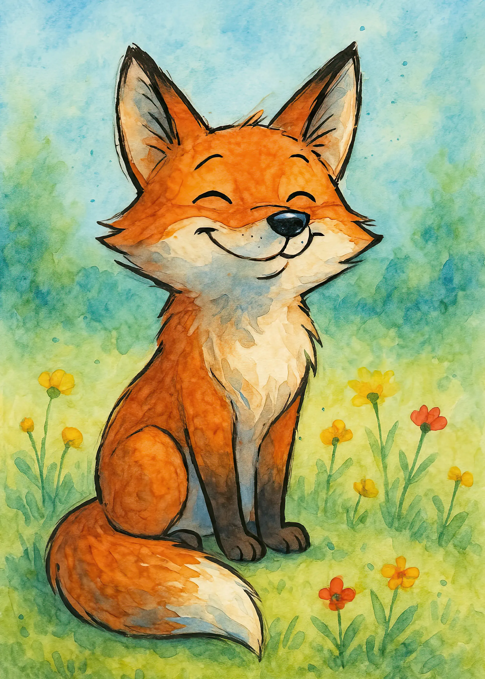 Happy Fox Poster 0
