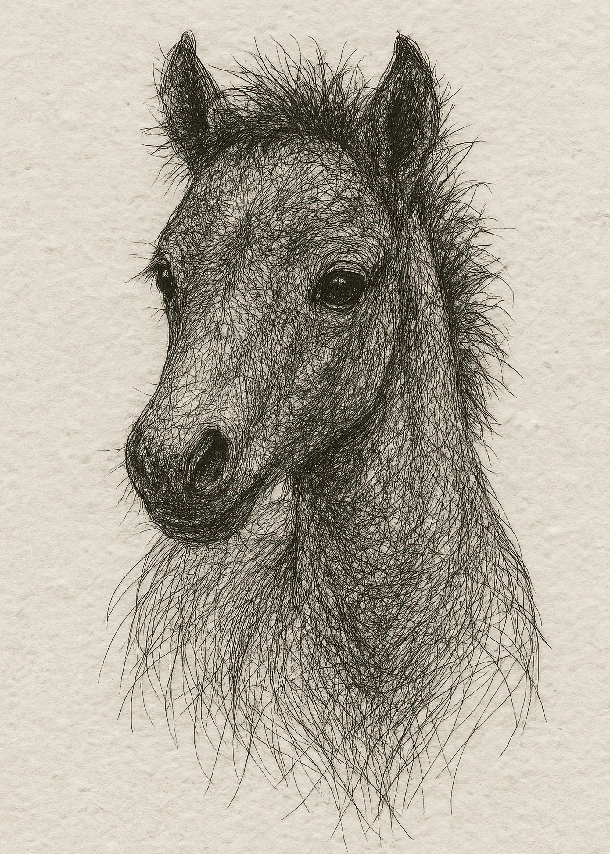 Gray Wild Horse Poster 0