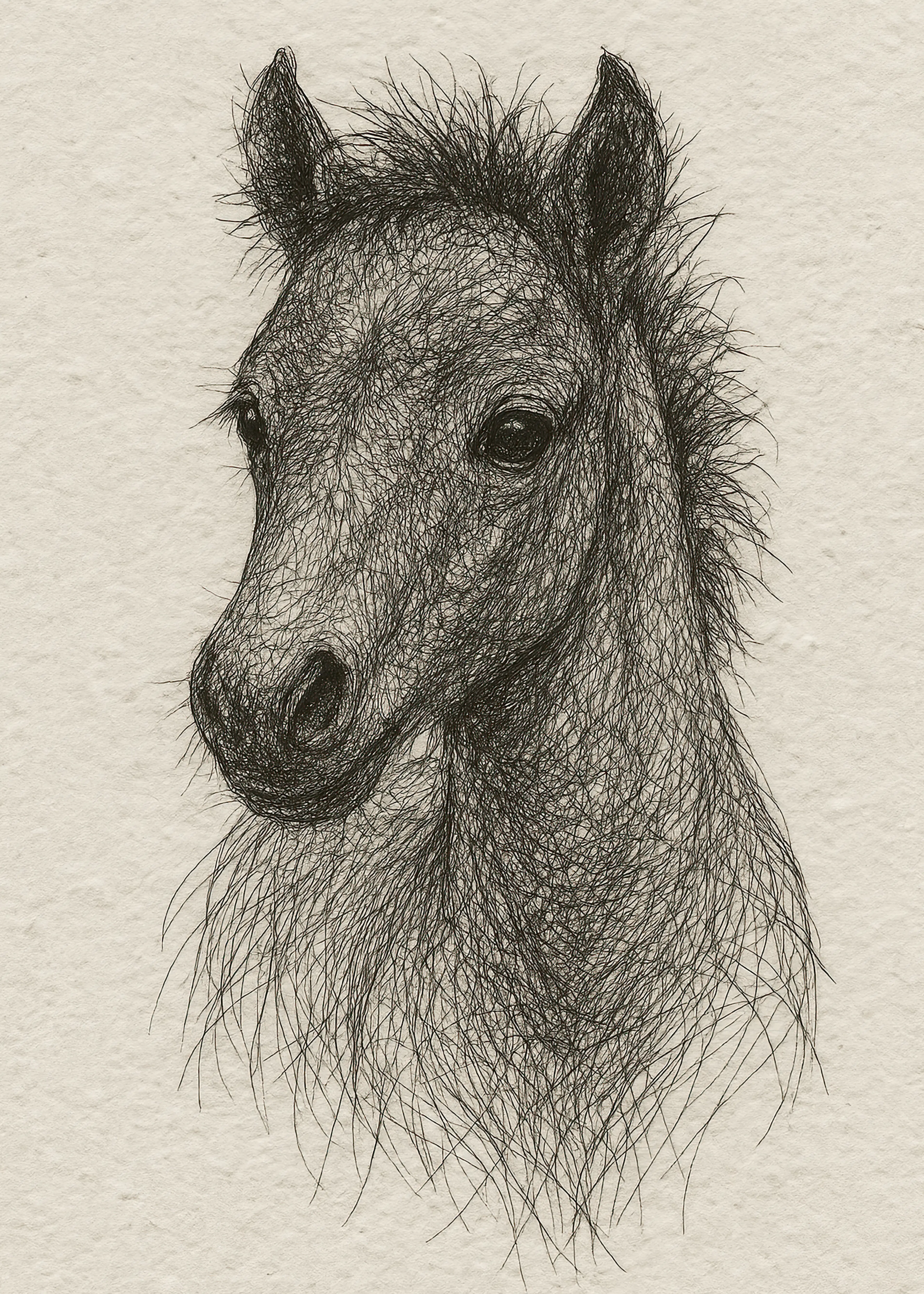 Gray Wild Horse Poster 0