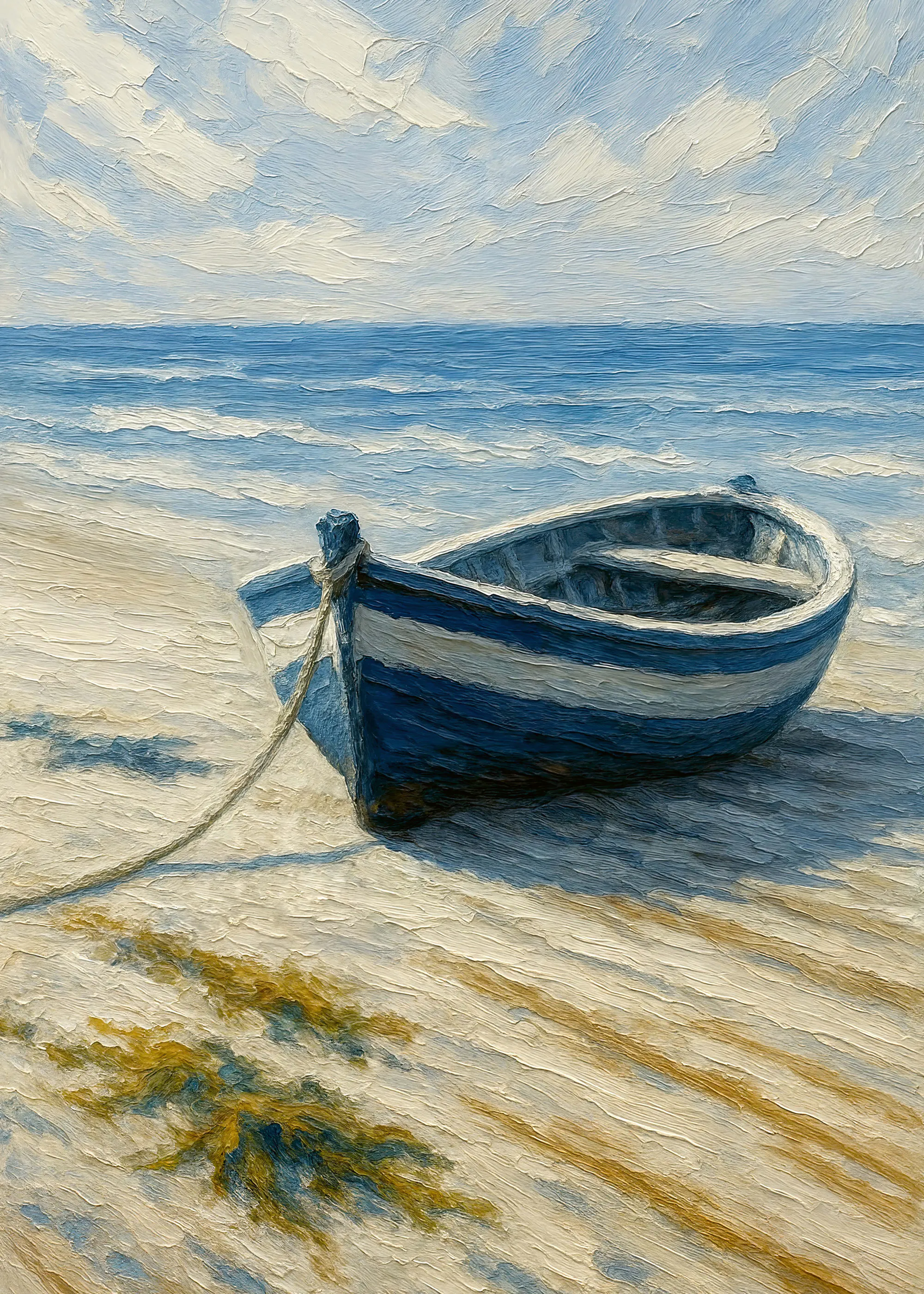 Azure Serene Beach Poster 0