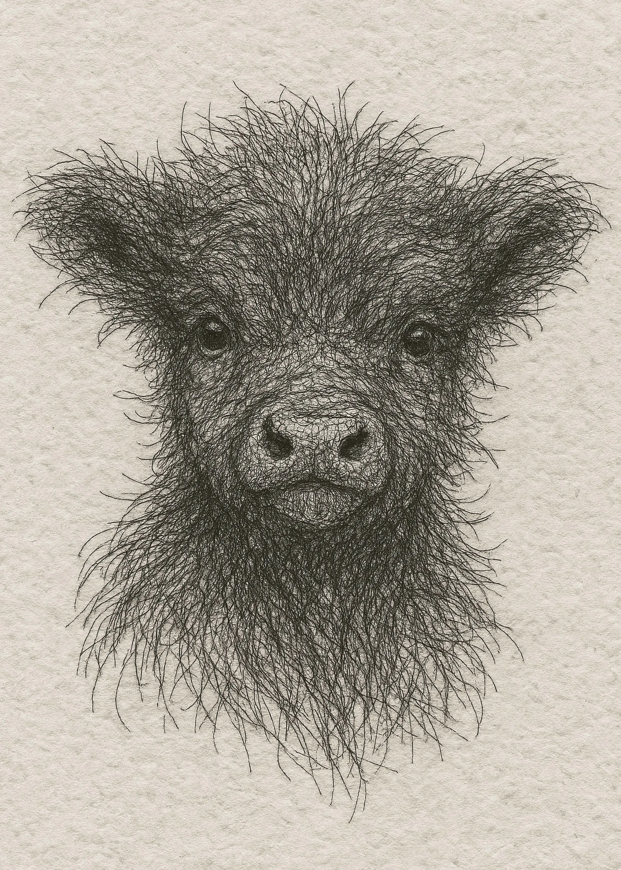 Sepia Wild Highland Poster 0