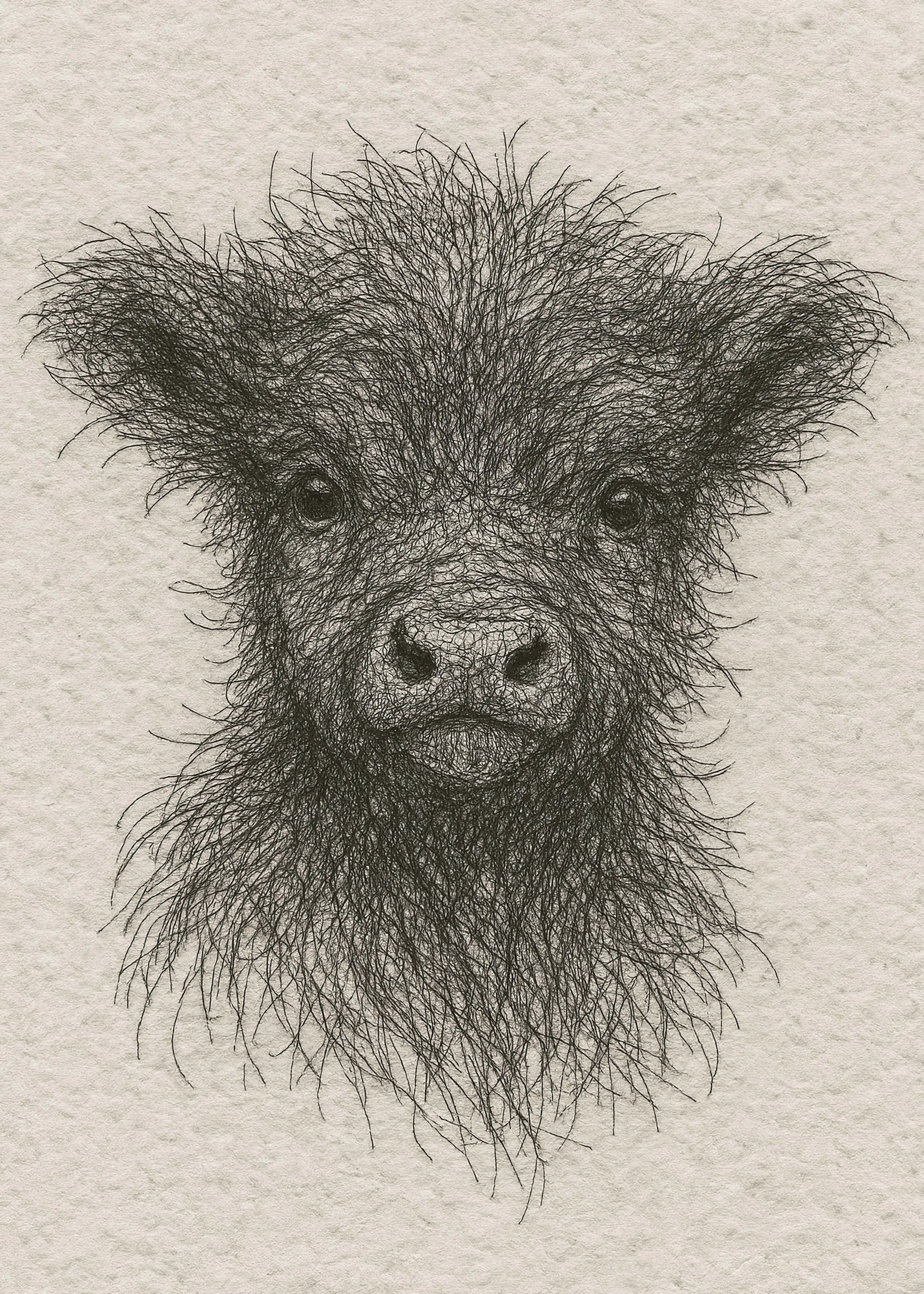Sepia Wild Highland Poster 0