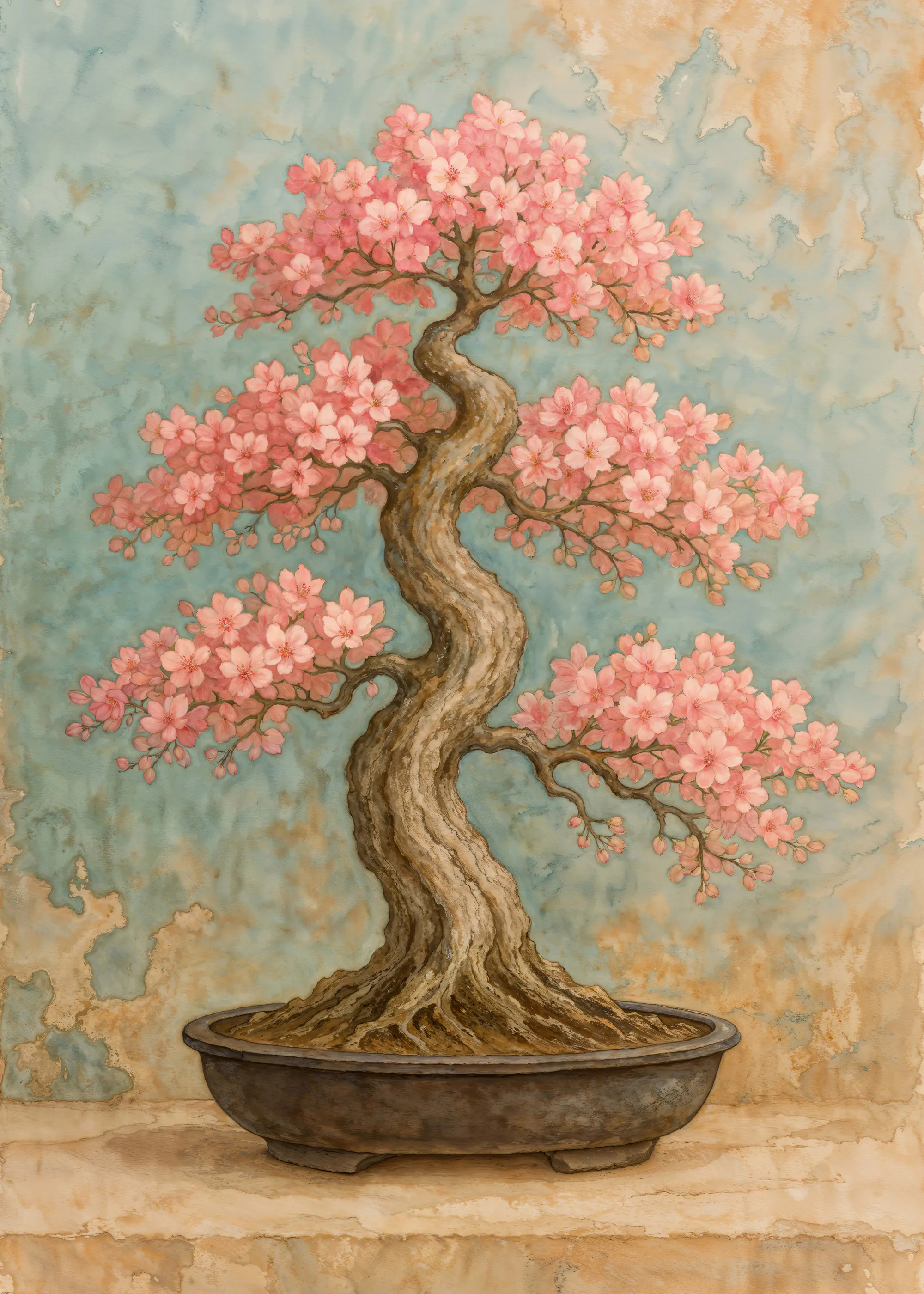 Bonsái en Flor Póster 0