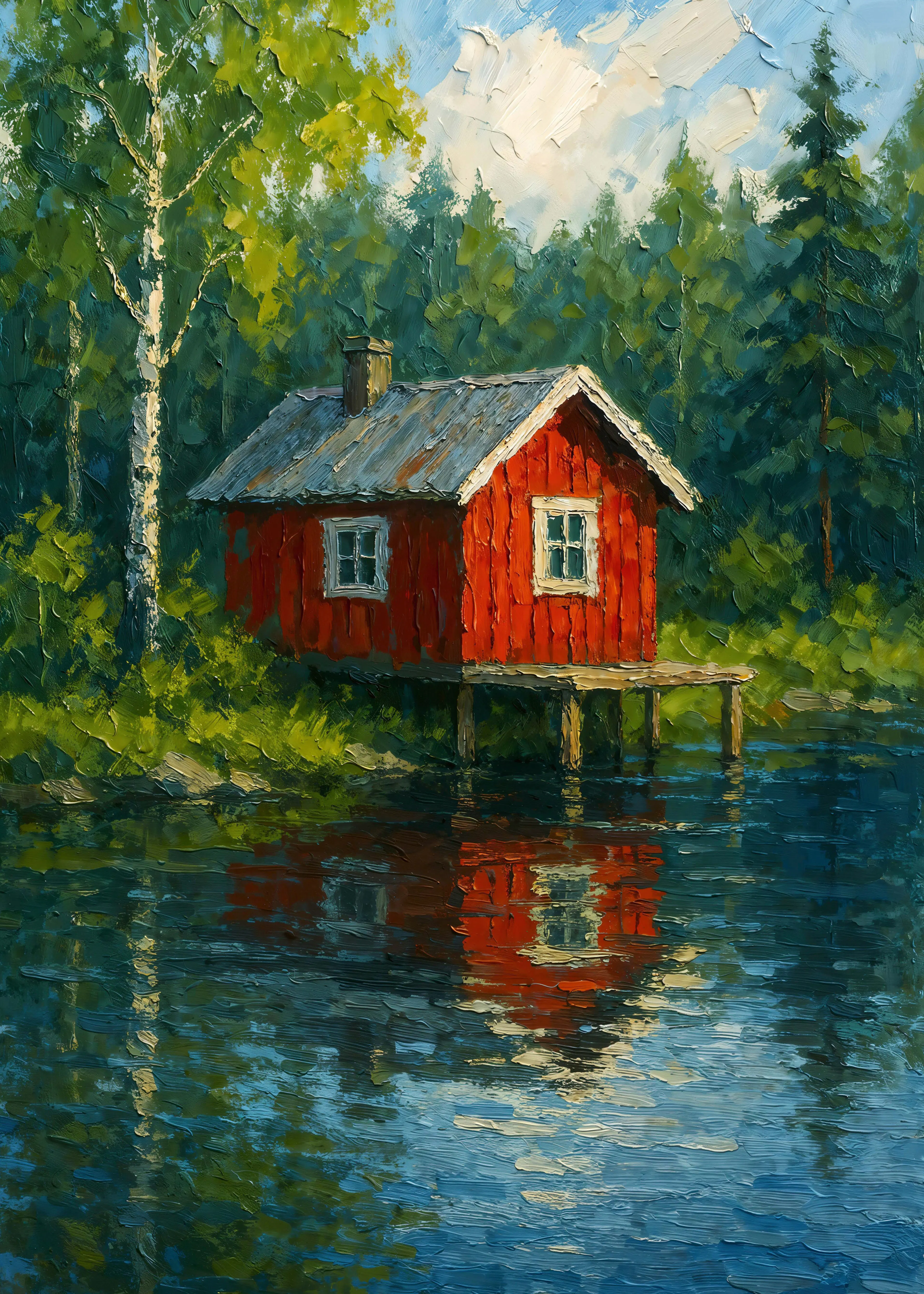 Tranquil Lakeside Poster 0