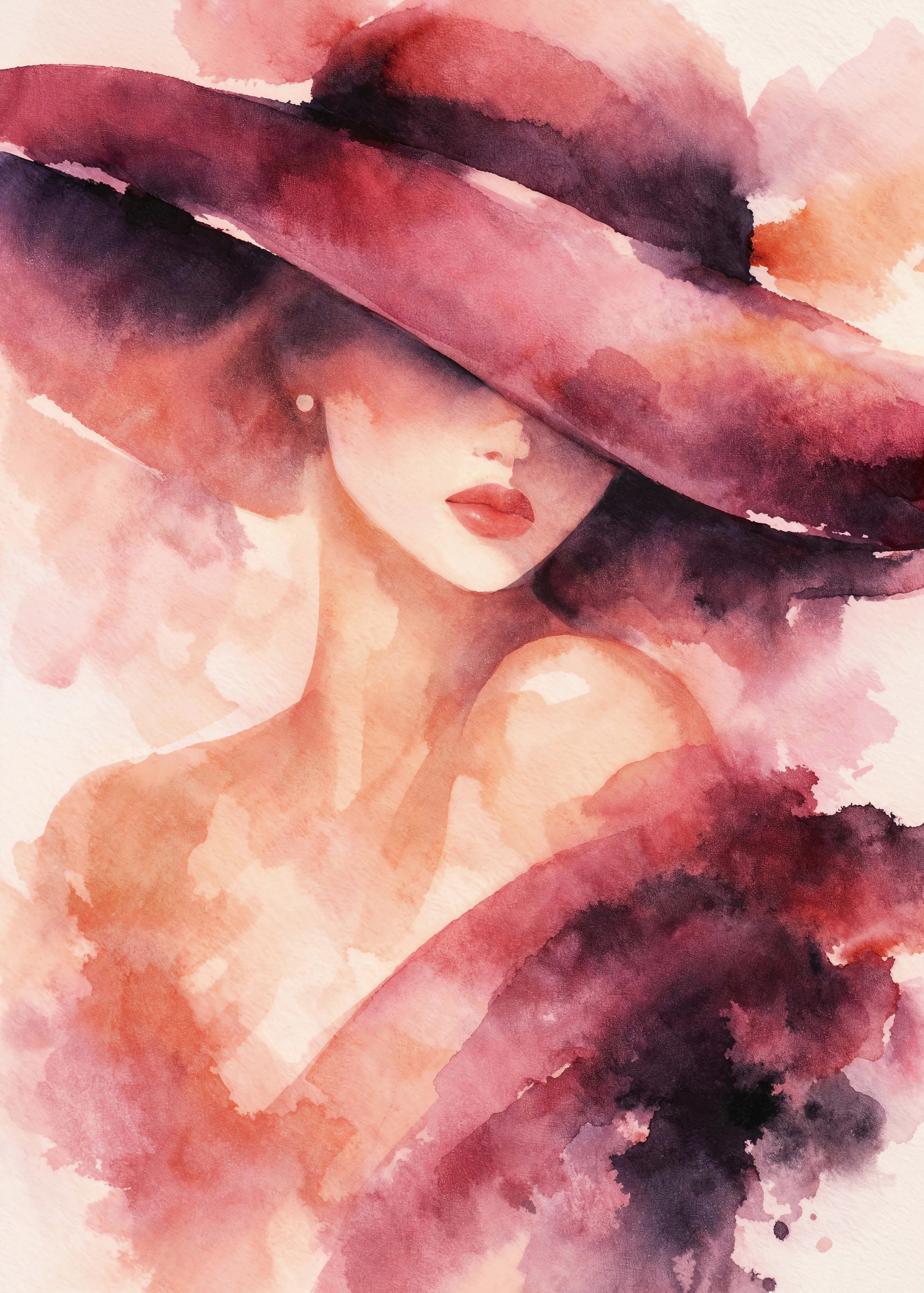 Burgundy Elegant Mystery Poster 0