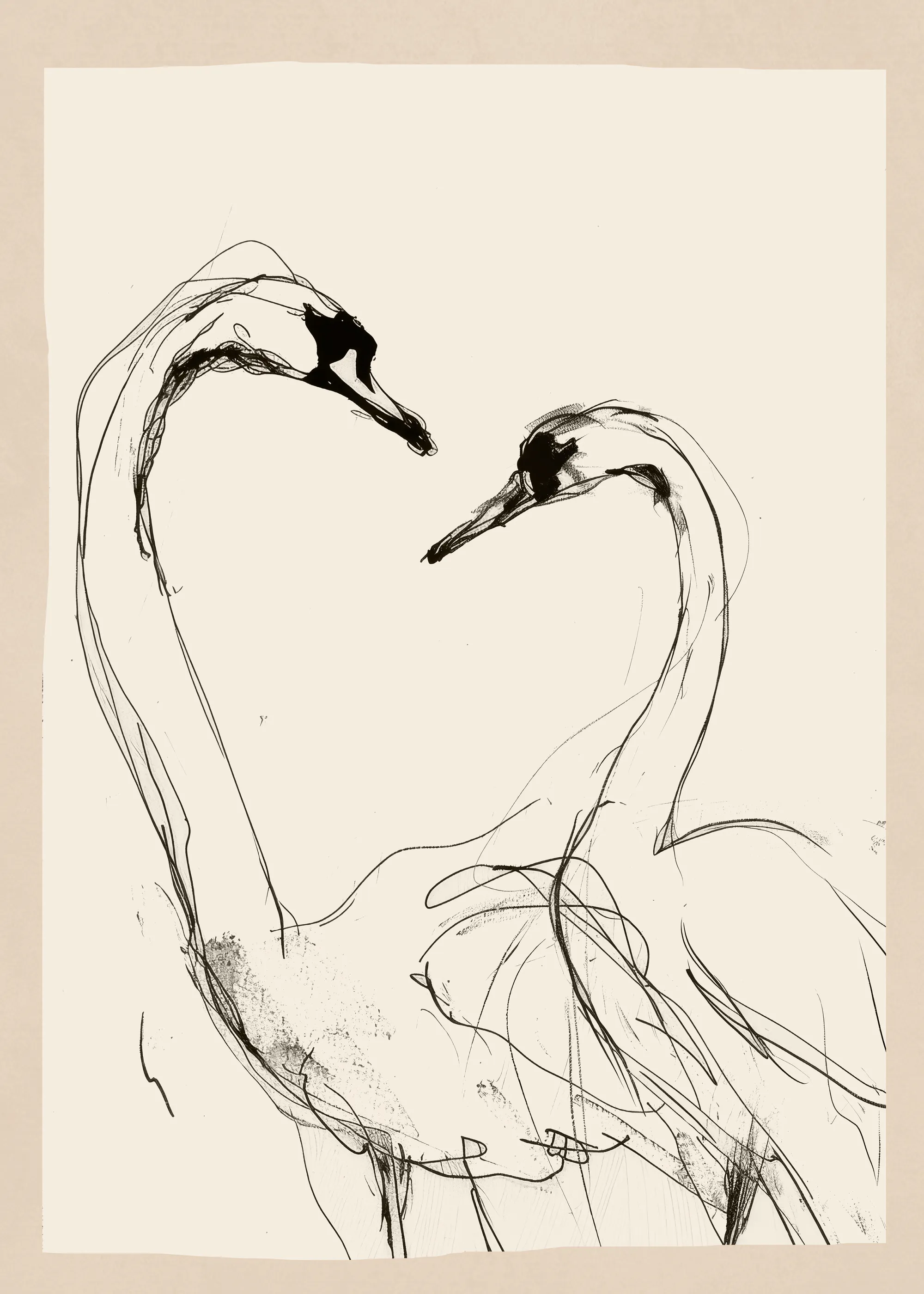 Flamants Roses Gracieux Poster 0