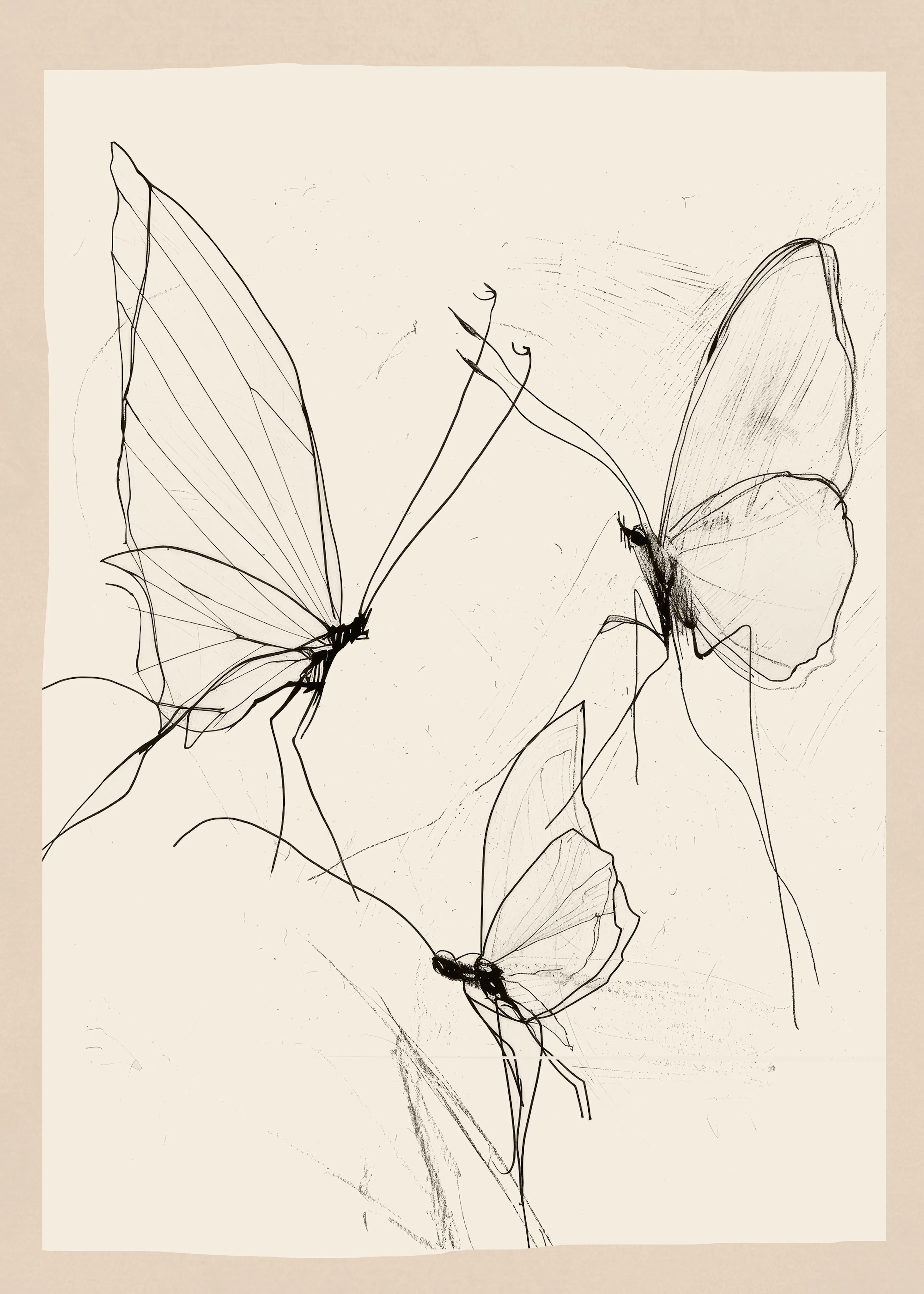 Delicate Butterflies Poster 0