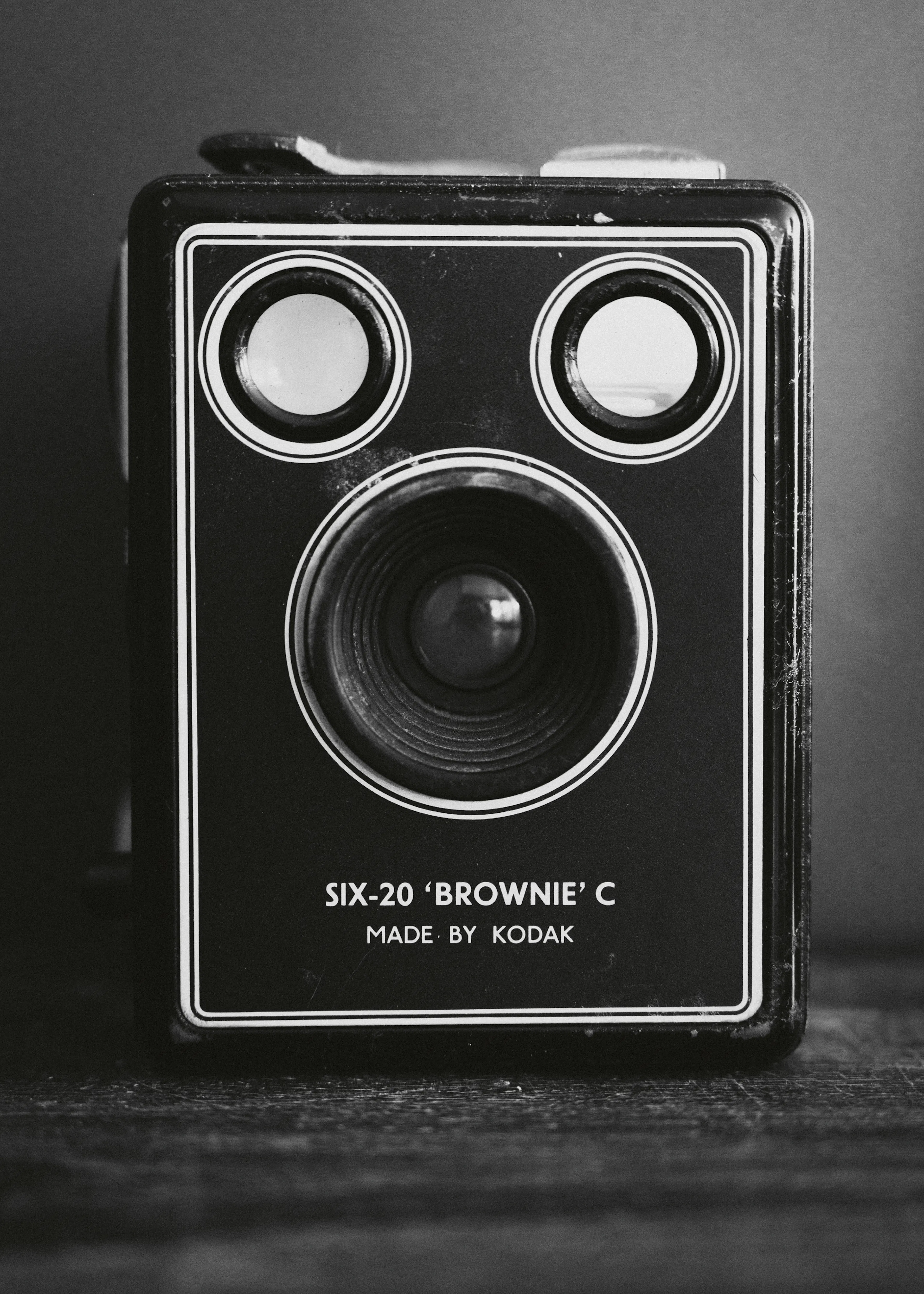 Cámara Vintage Negro Mate Póster 0