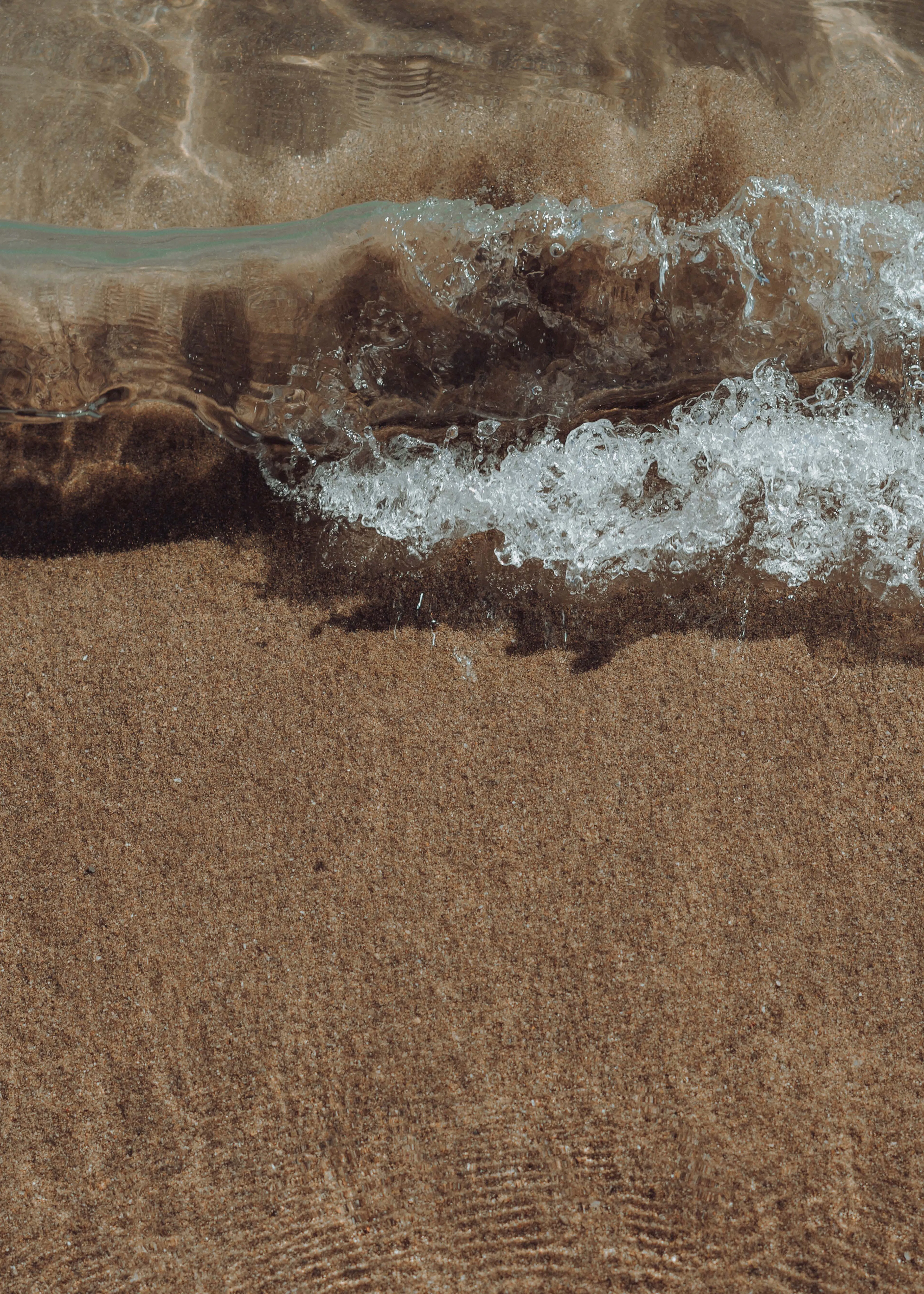 Brown Ocean Waves Poster 0