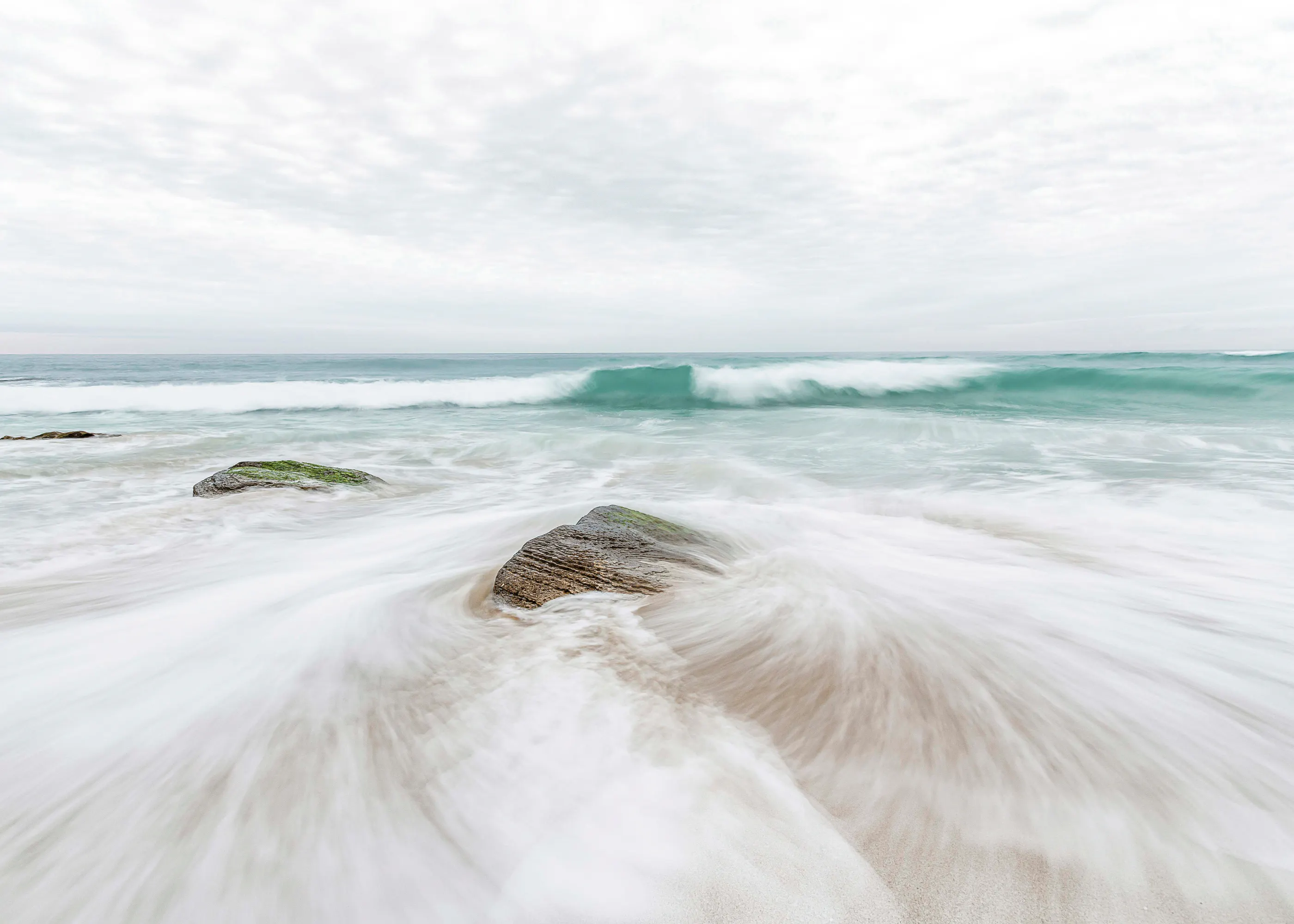 Aqua Ocean Serenity Poster 0