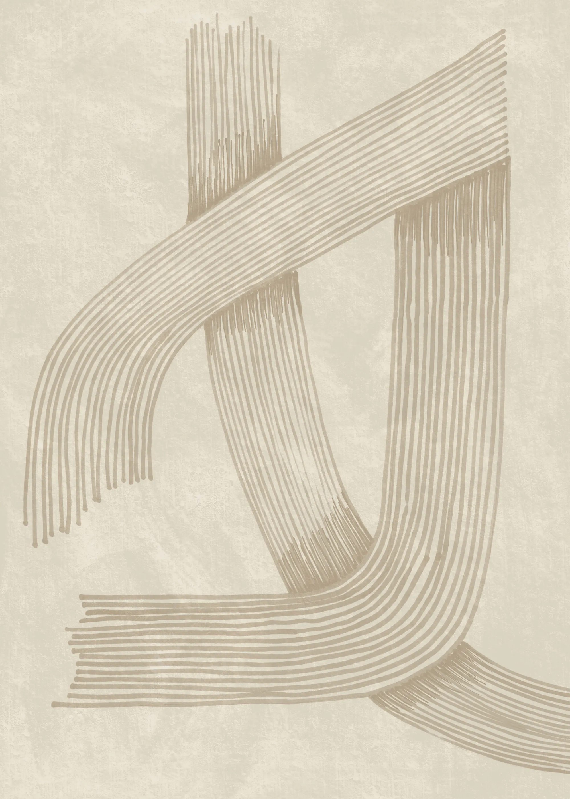 Beige Woven Elegance Poster 0
