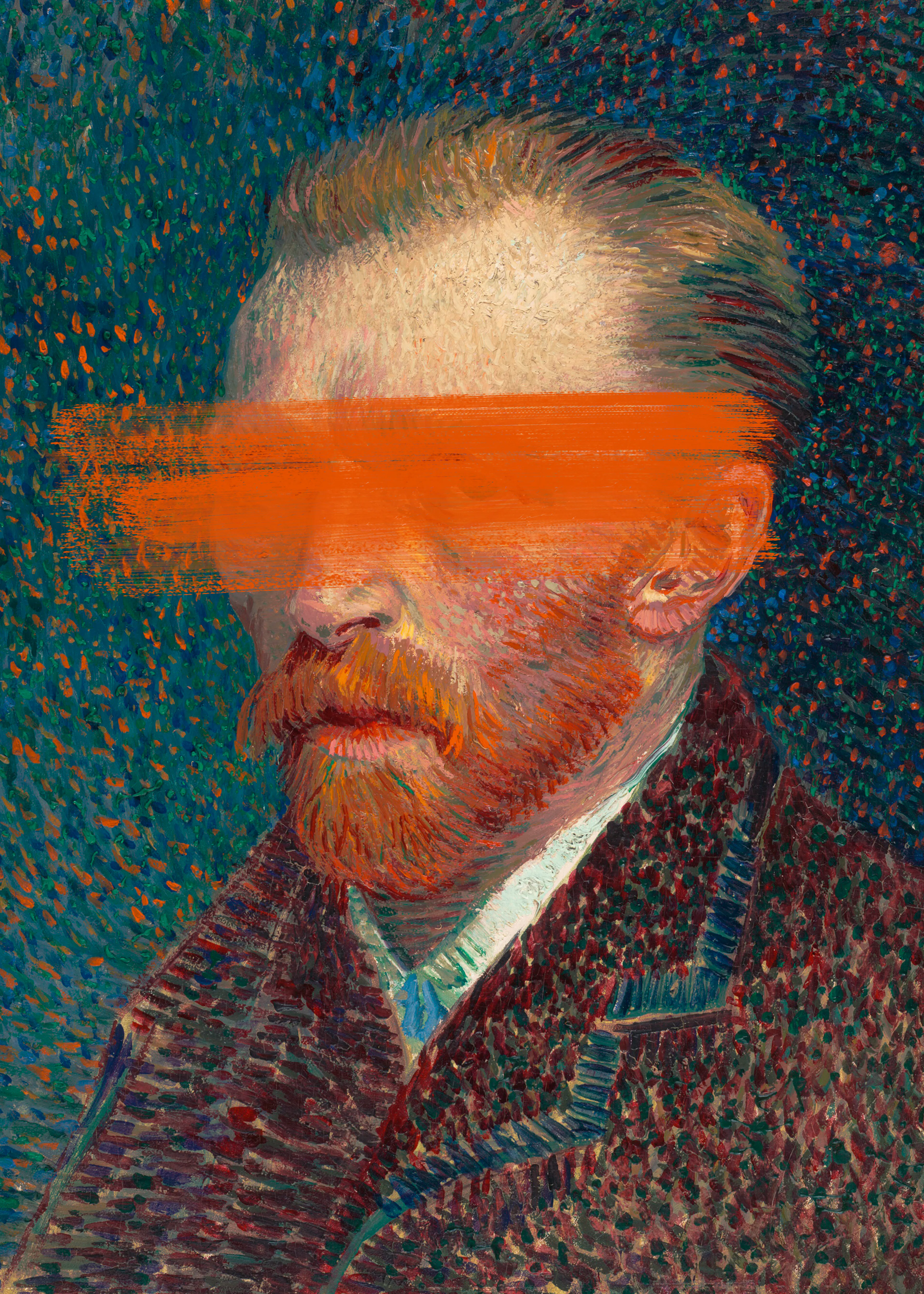 Van Gogh Glitch Póster 0