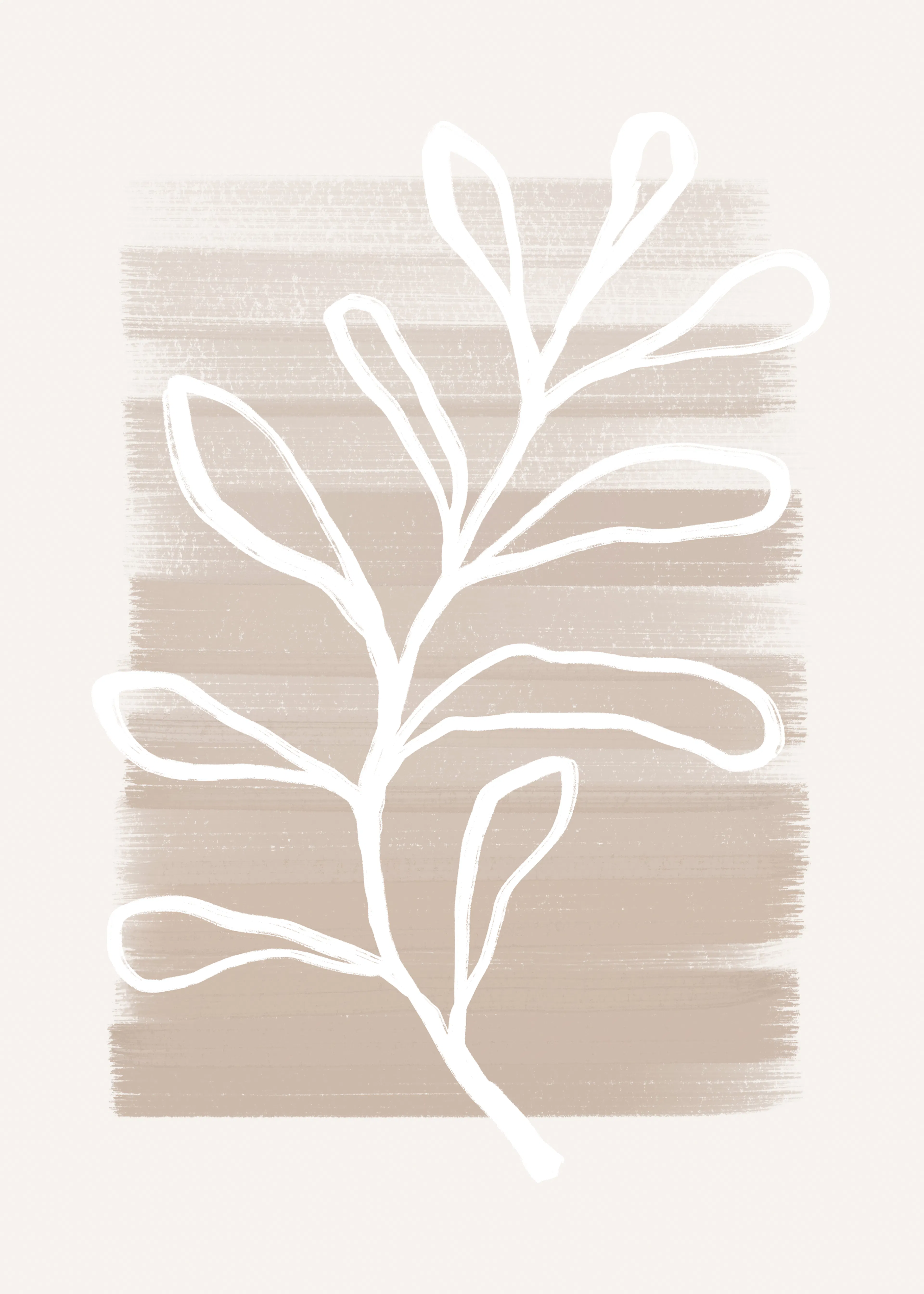 Elegancia Terrosa Beige Póster 0