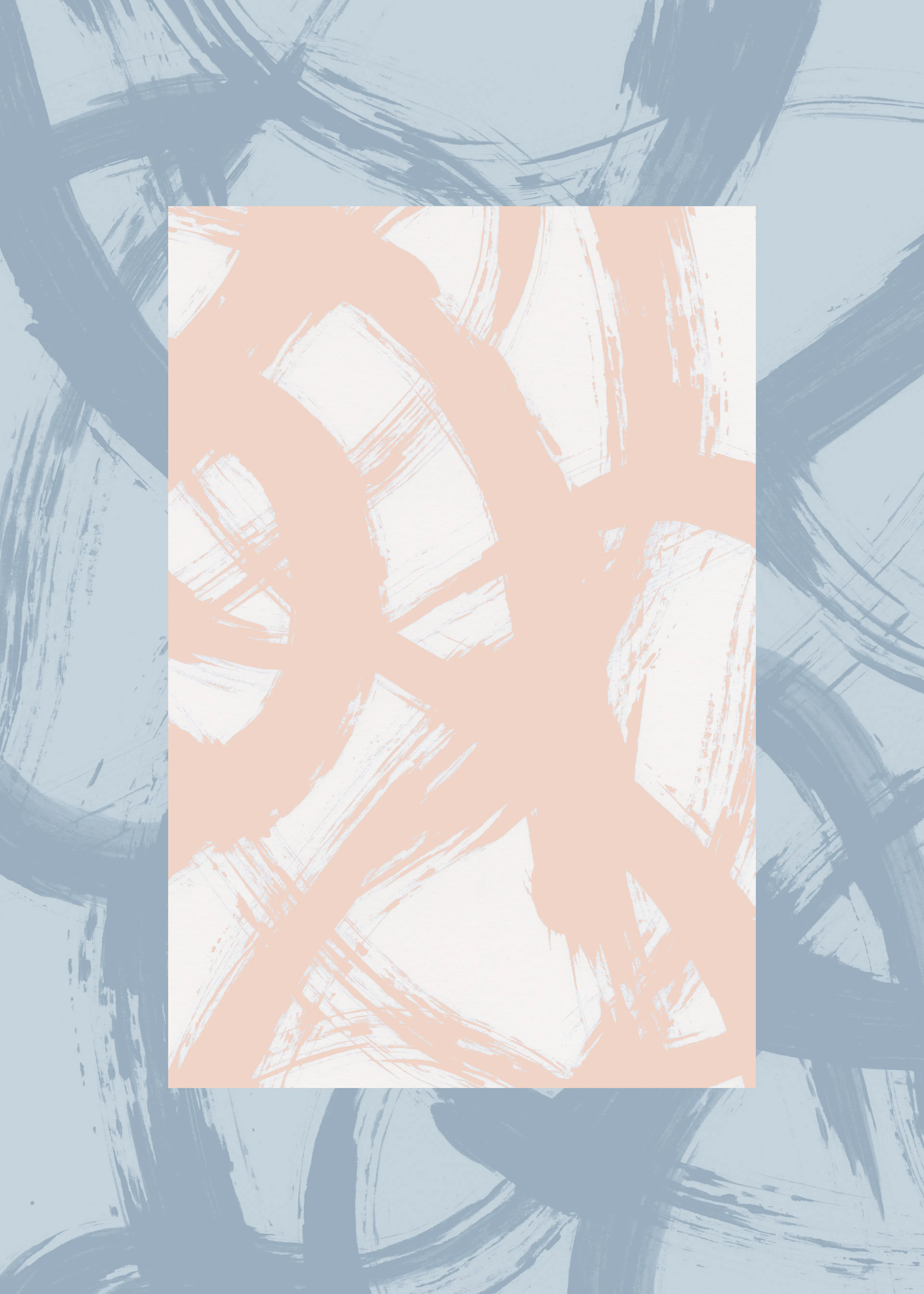 Peach Soft Abstract Poster 0
