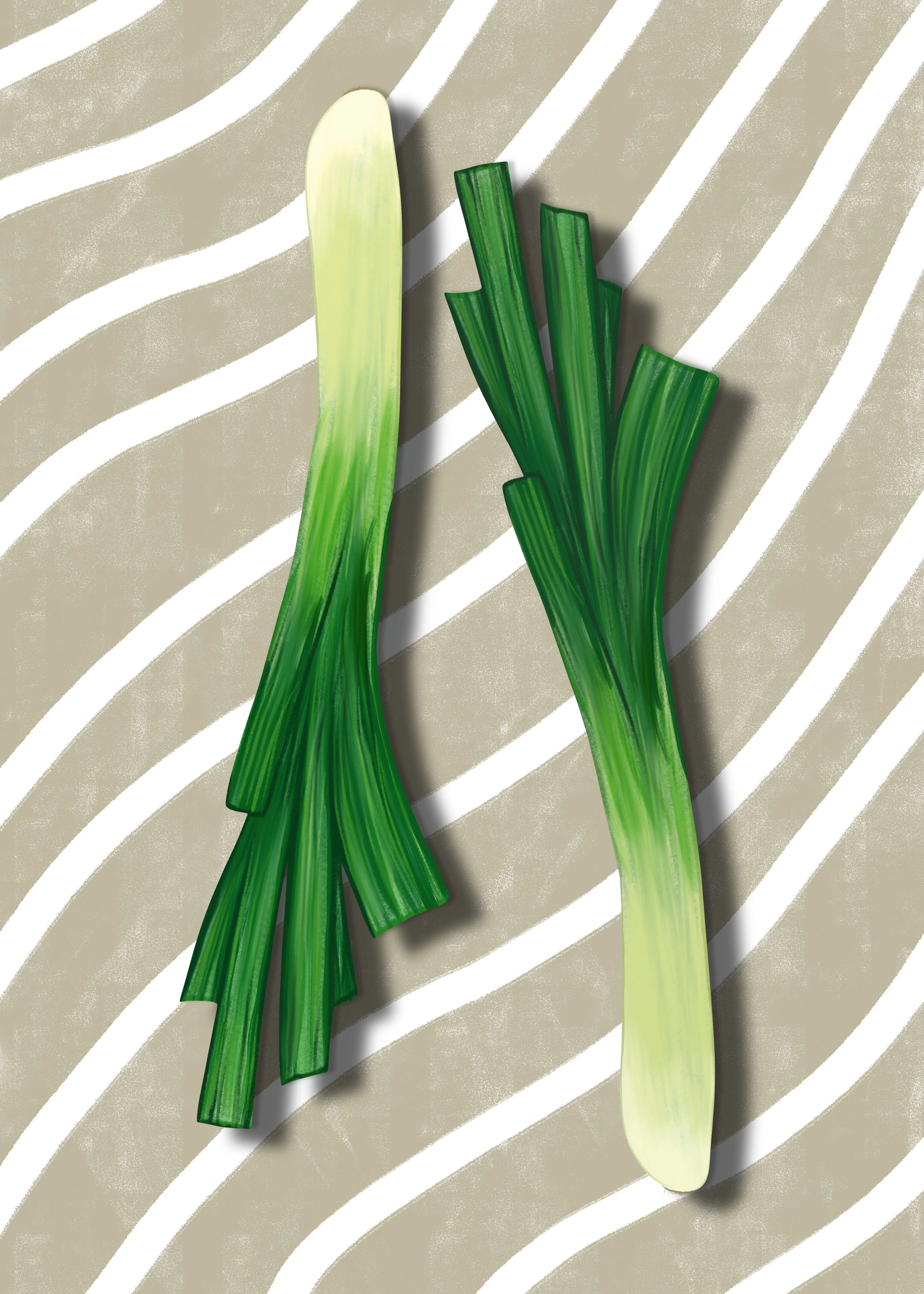 Fresh Green Onions Poster 0