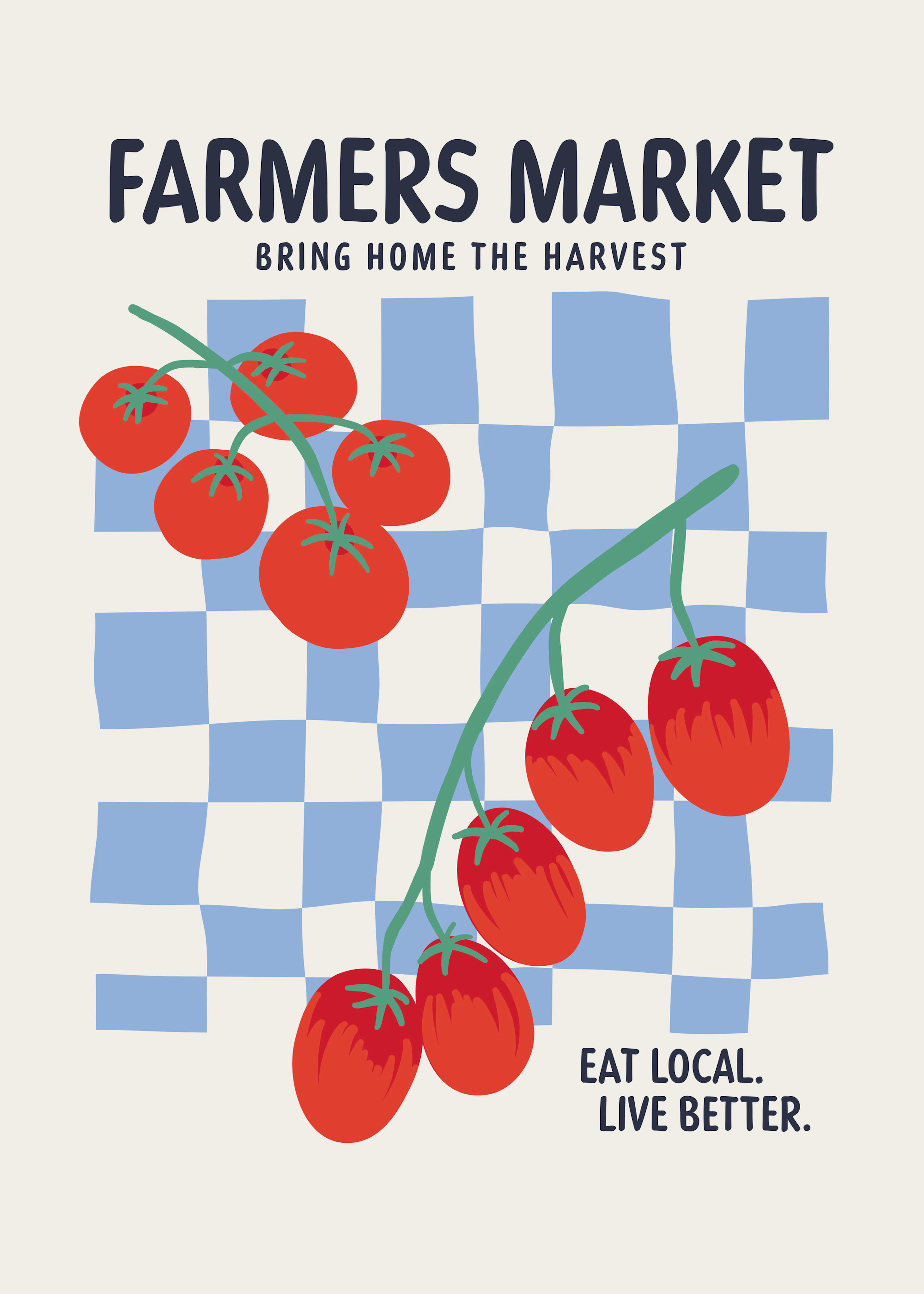 Red Fresh Harvest Poster 0