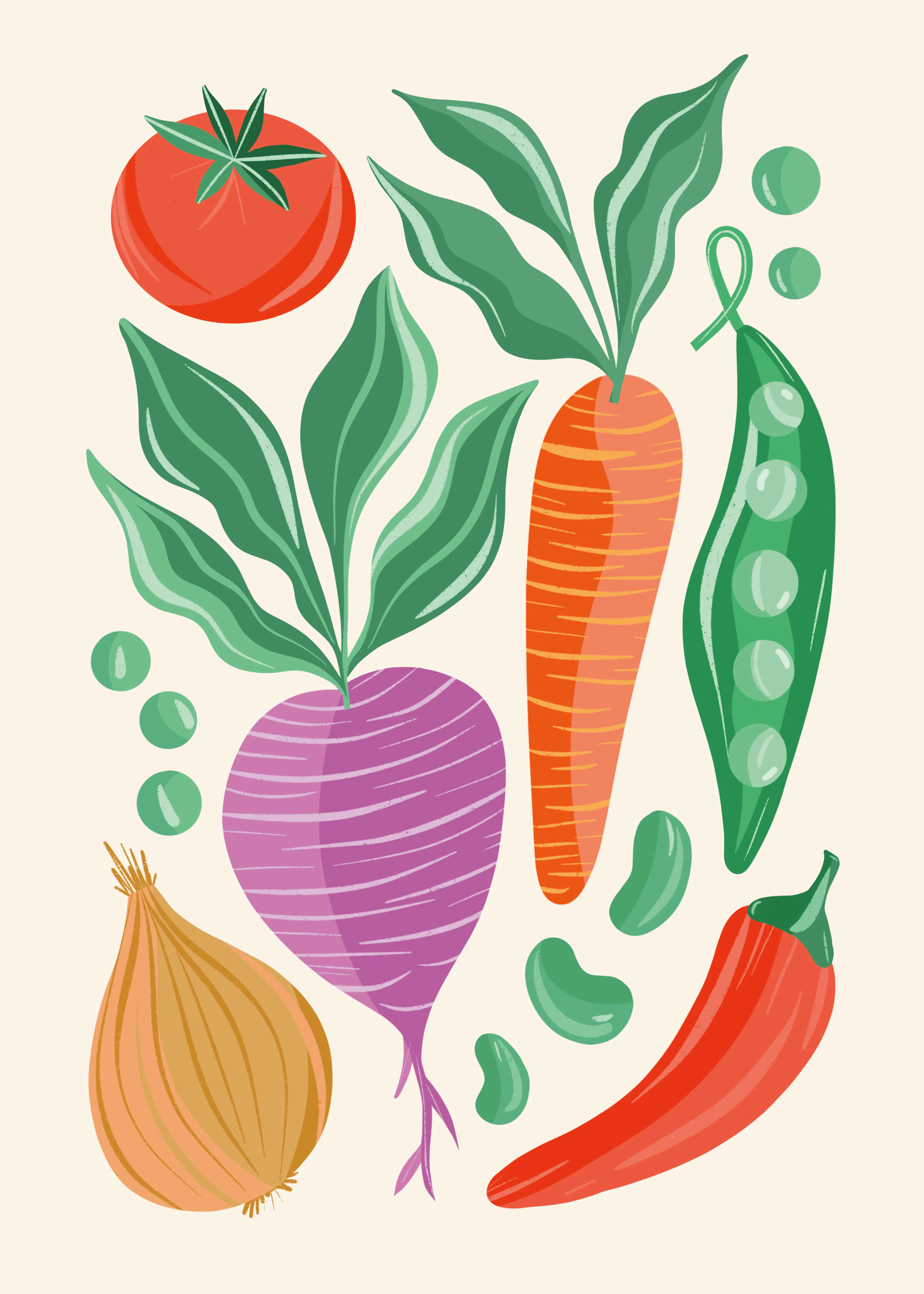 Orange Fresh Garden Poster 0