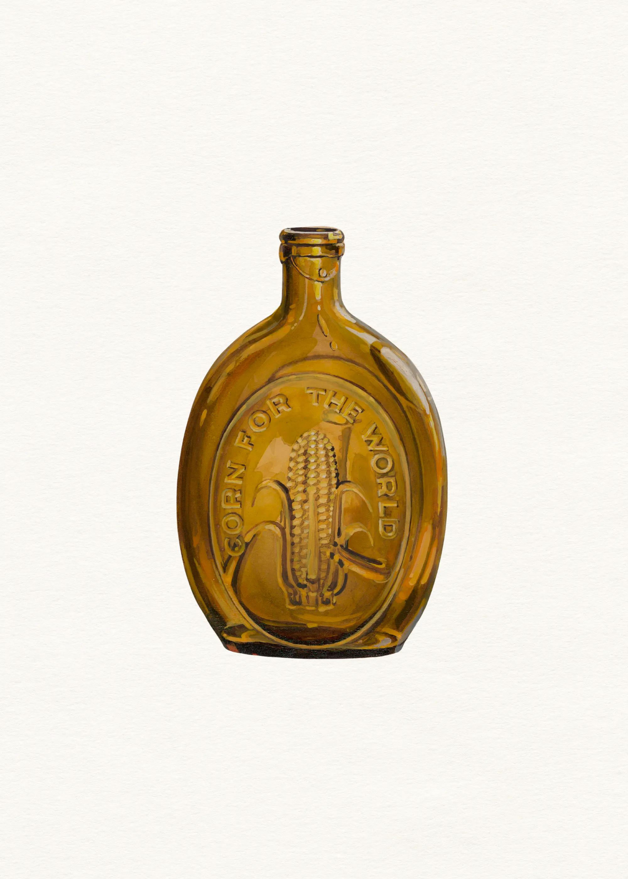 Amber Vintage Whiskey Poster 0