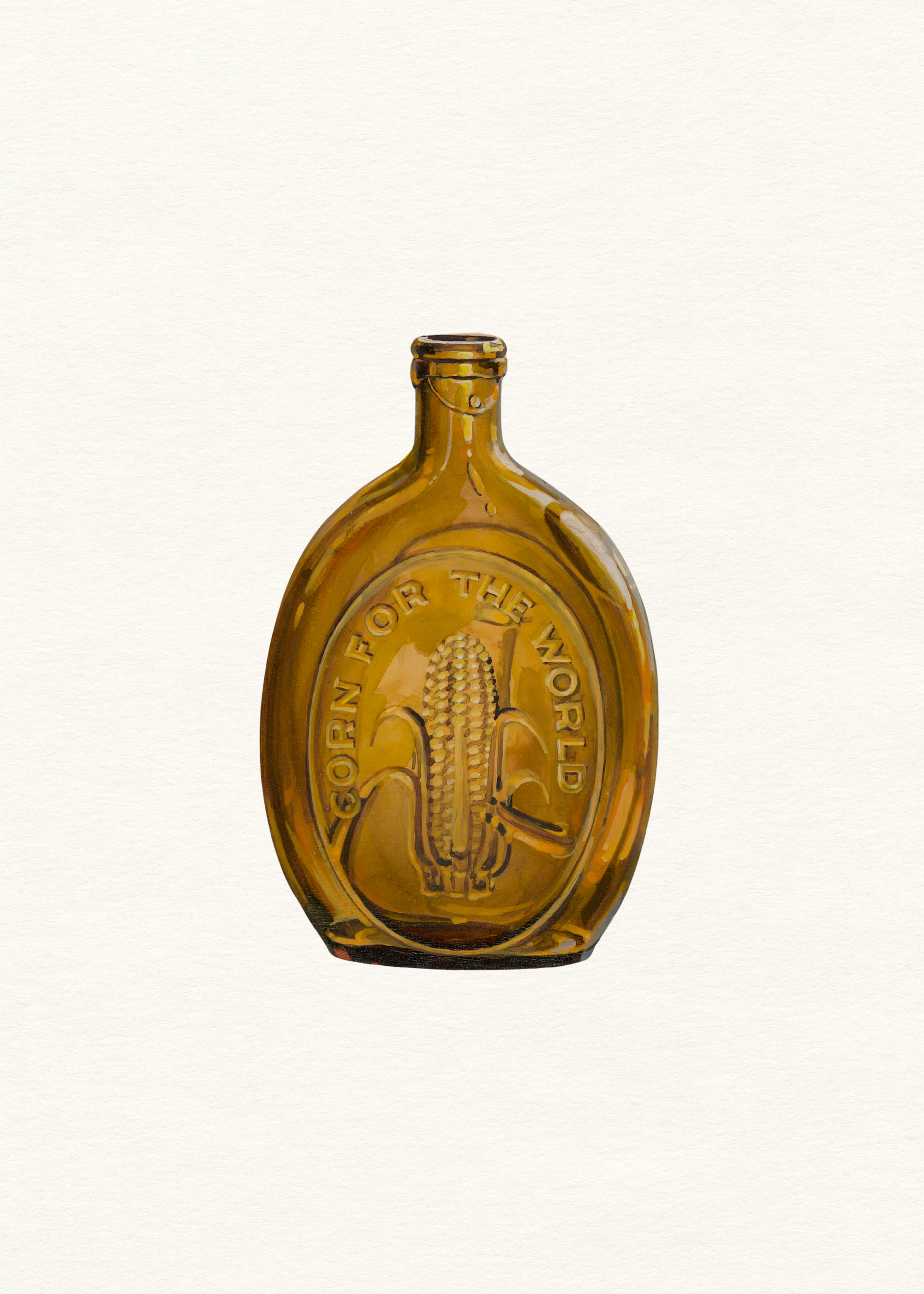 Amber Vintage Whiskey Poster 0