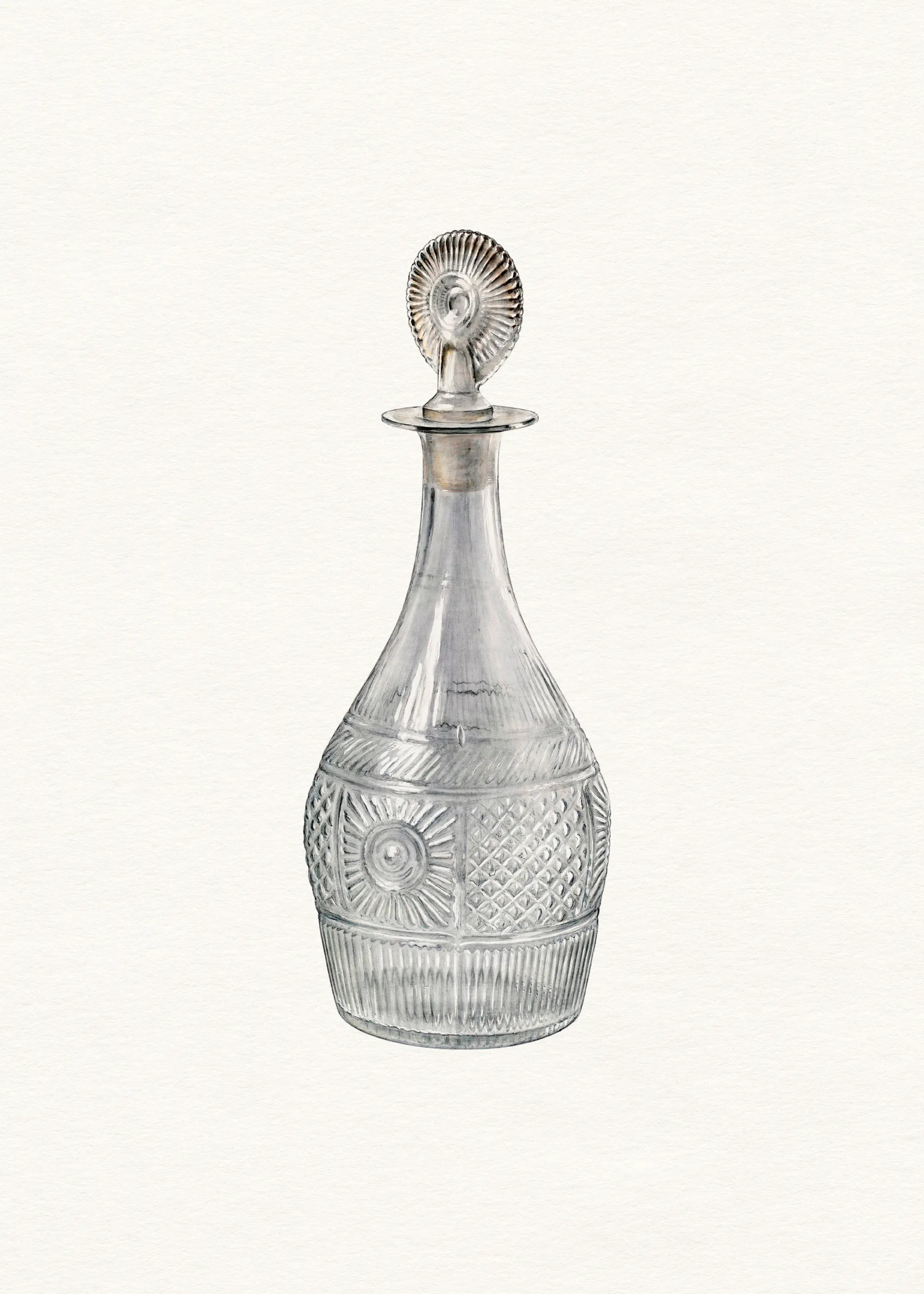 Vintage Glass Decanter Poster 0