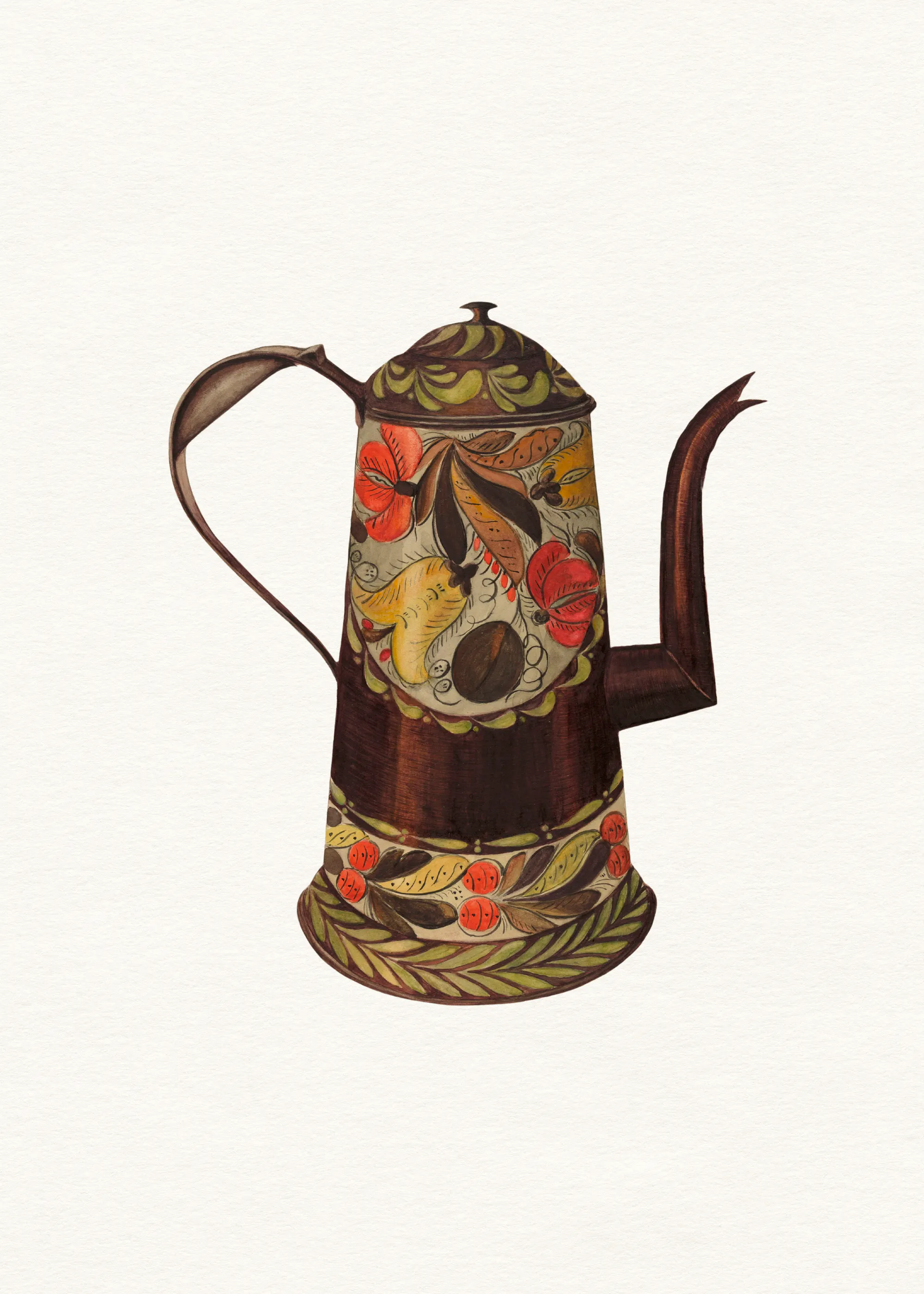 Vintage Coffee Pot Poster 0