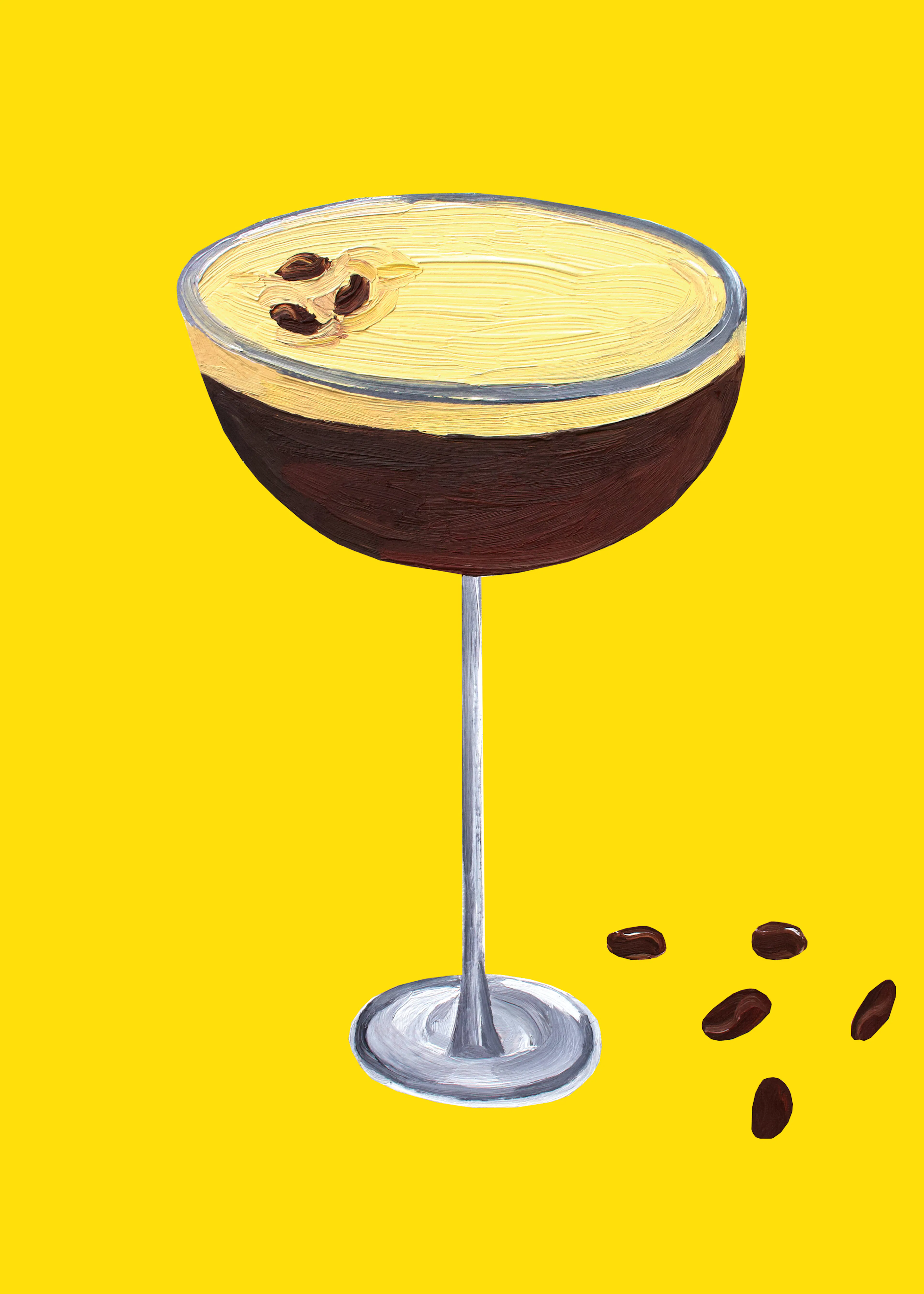 Cóctel de Café Amarillo Póster 0
