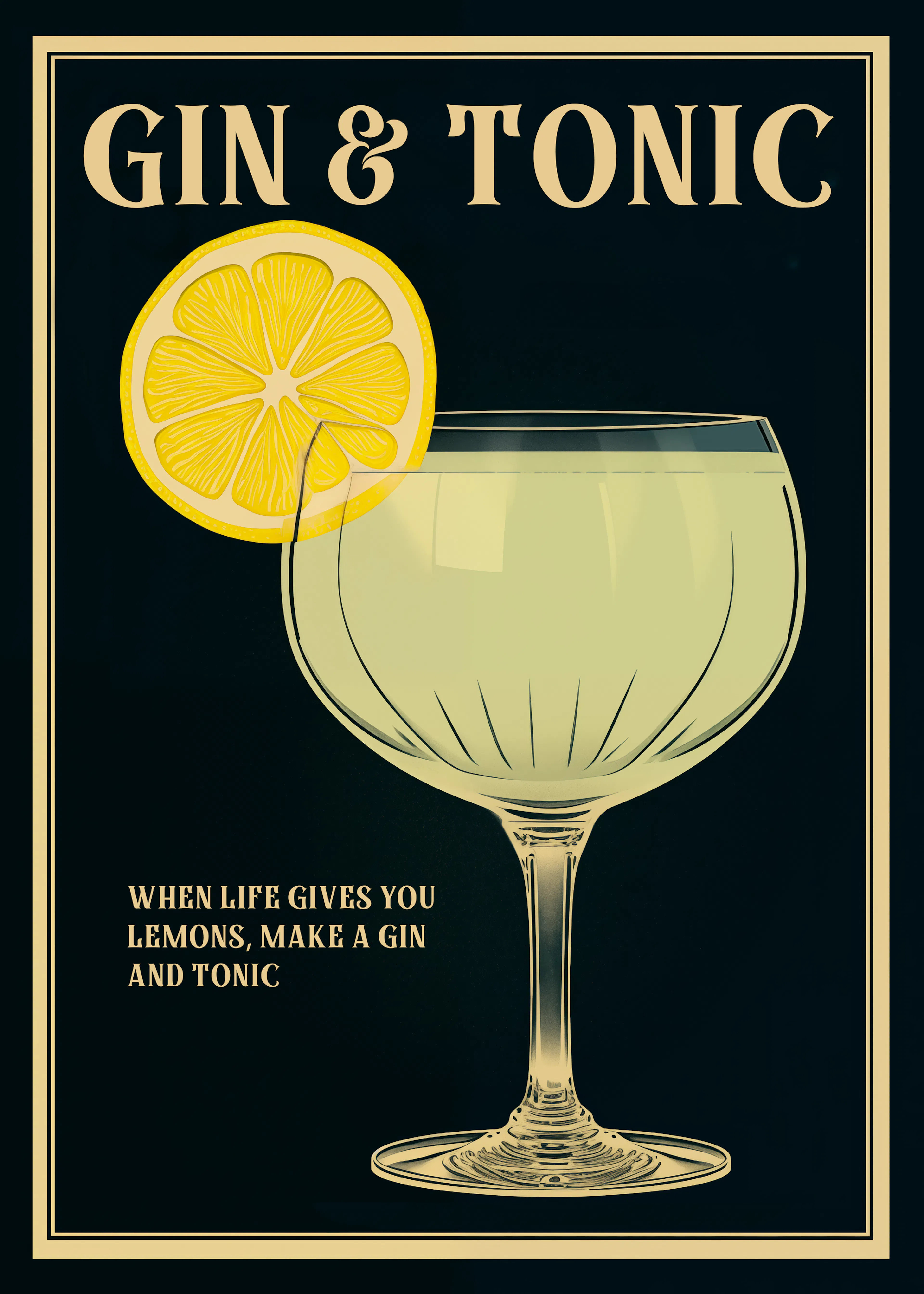 Classic Gin Tonic Poster 0