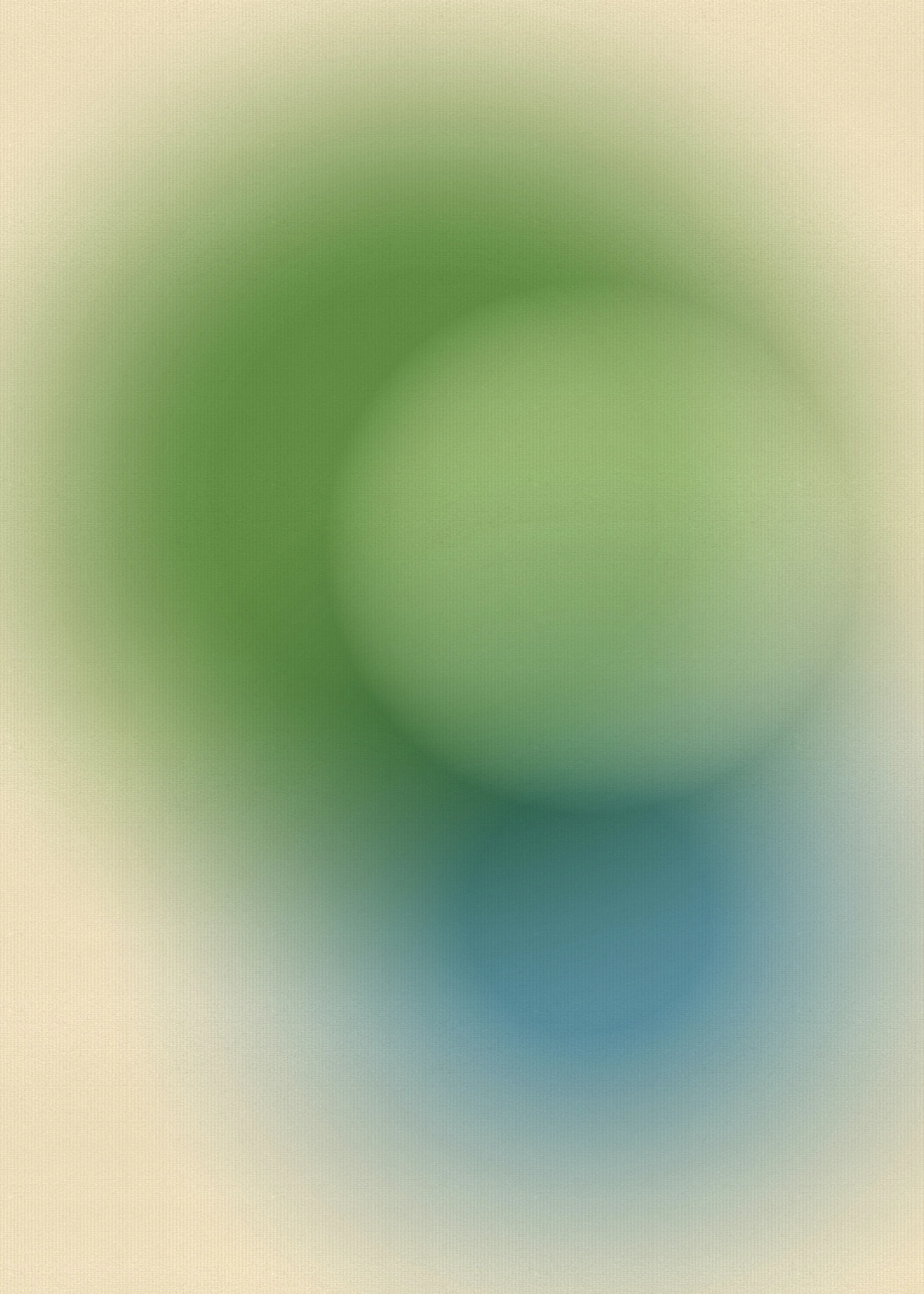 Armonía Azul y Verde Póster 0