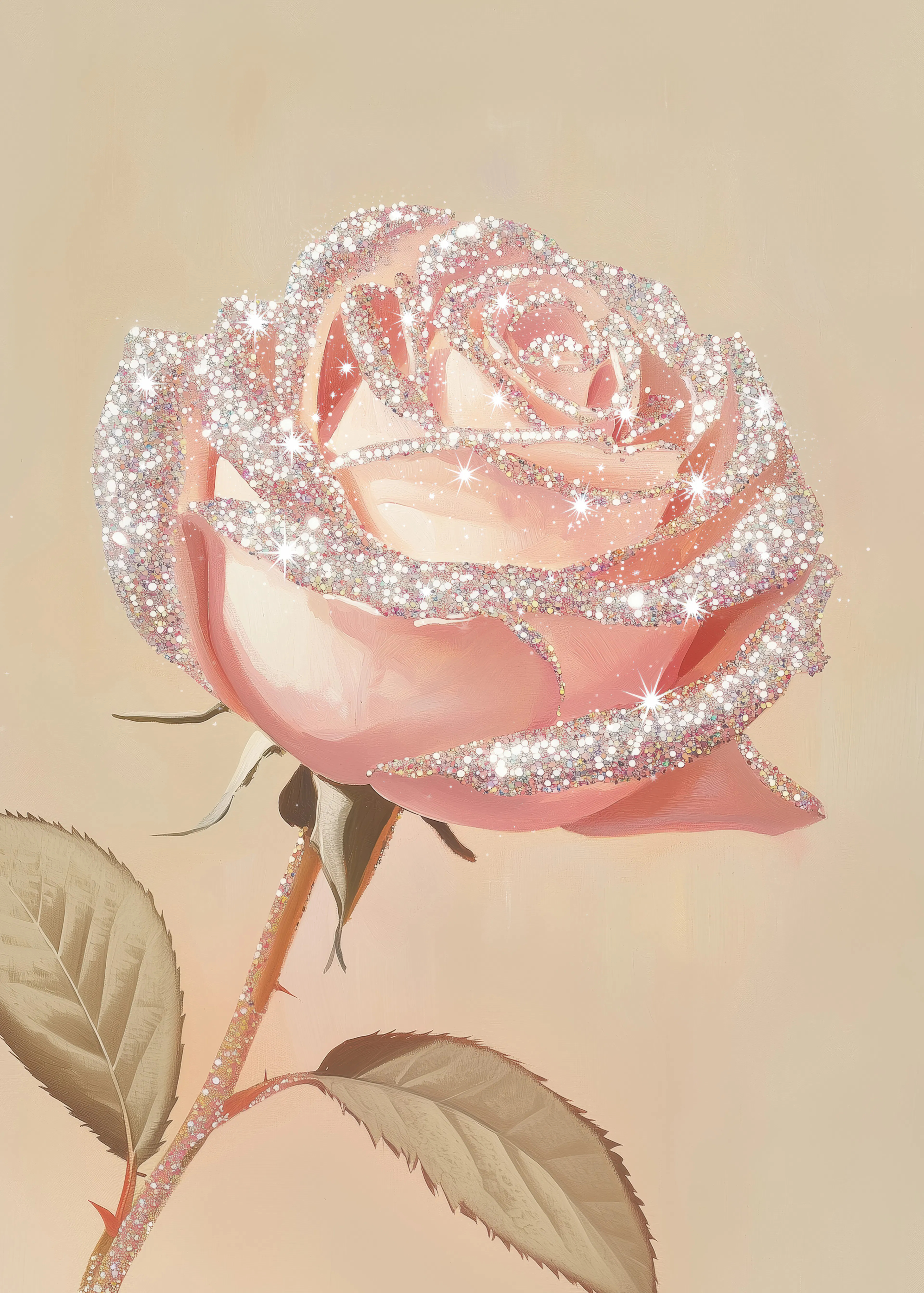 Frosted Rose Poster 0