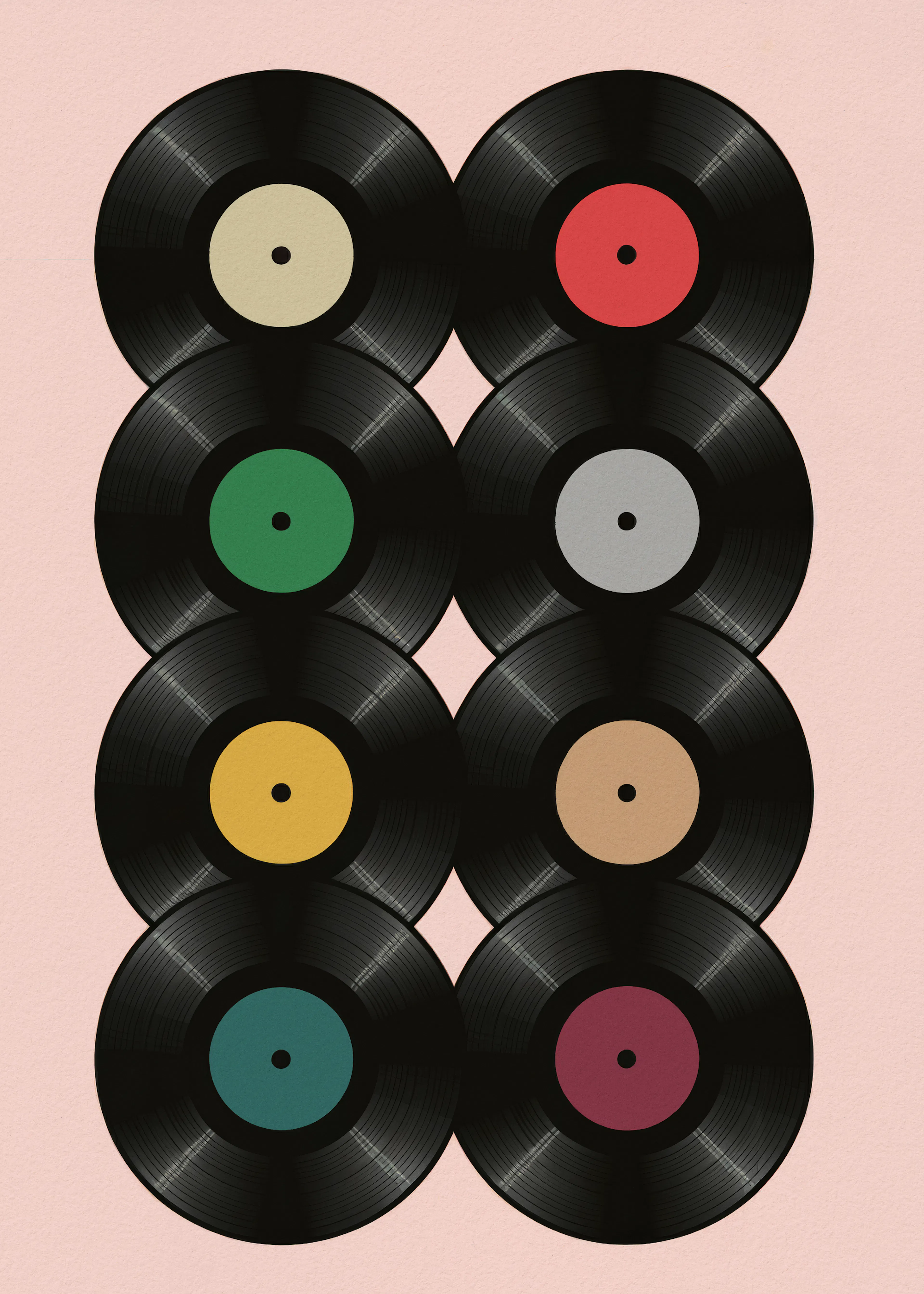 Vibras de Vinilo Oscuro Póster 0