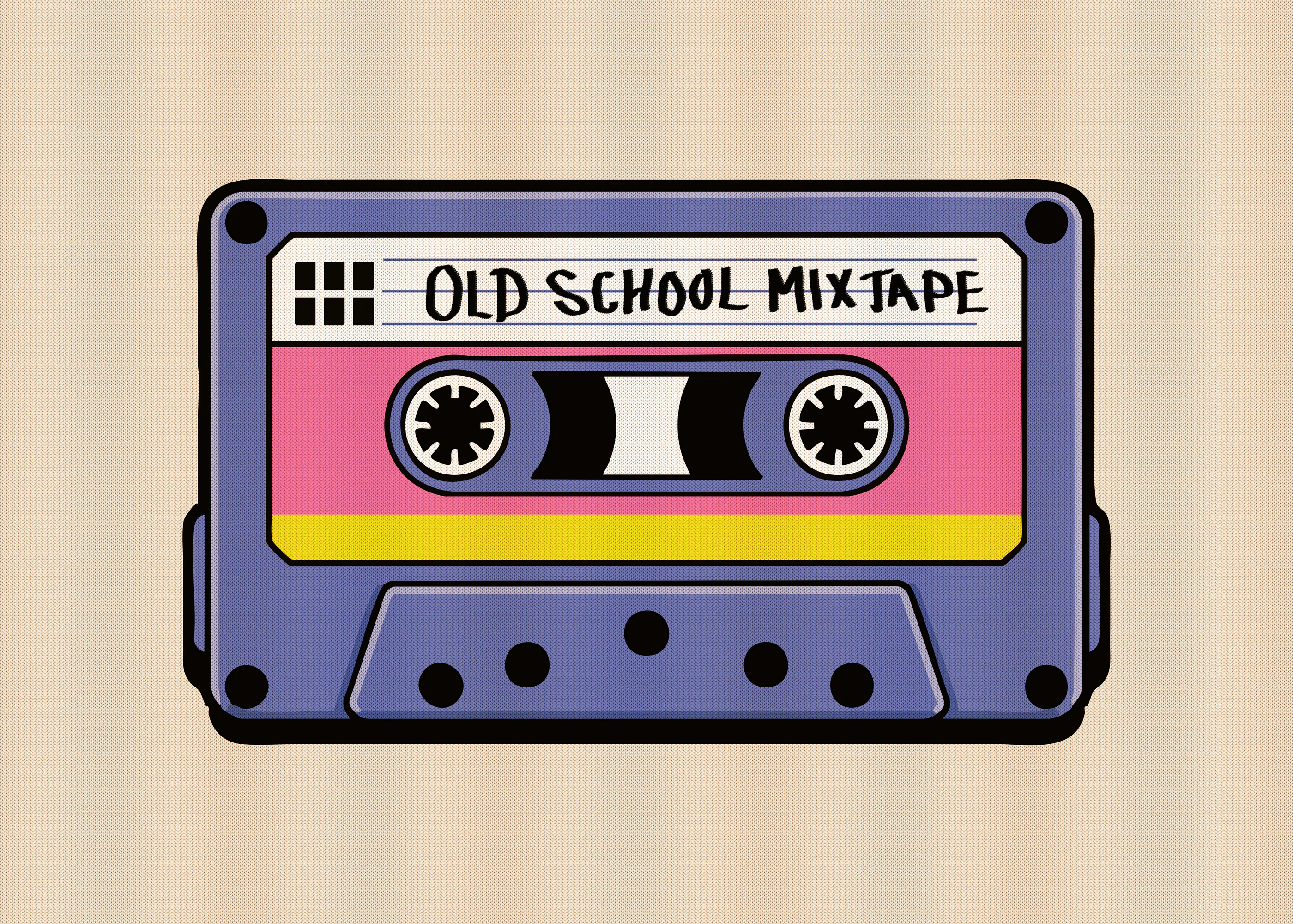 Lila Retro Mixtape Poster 0