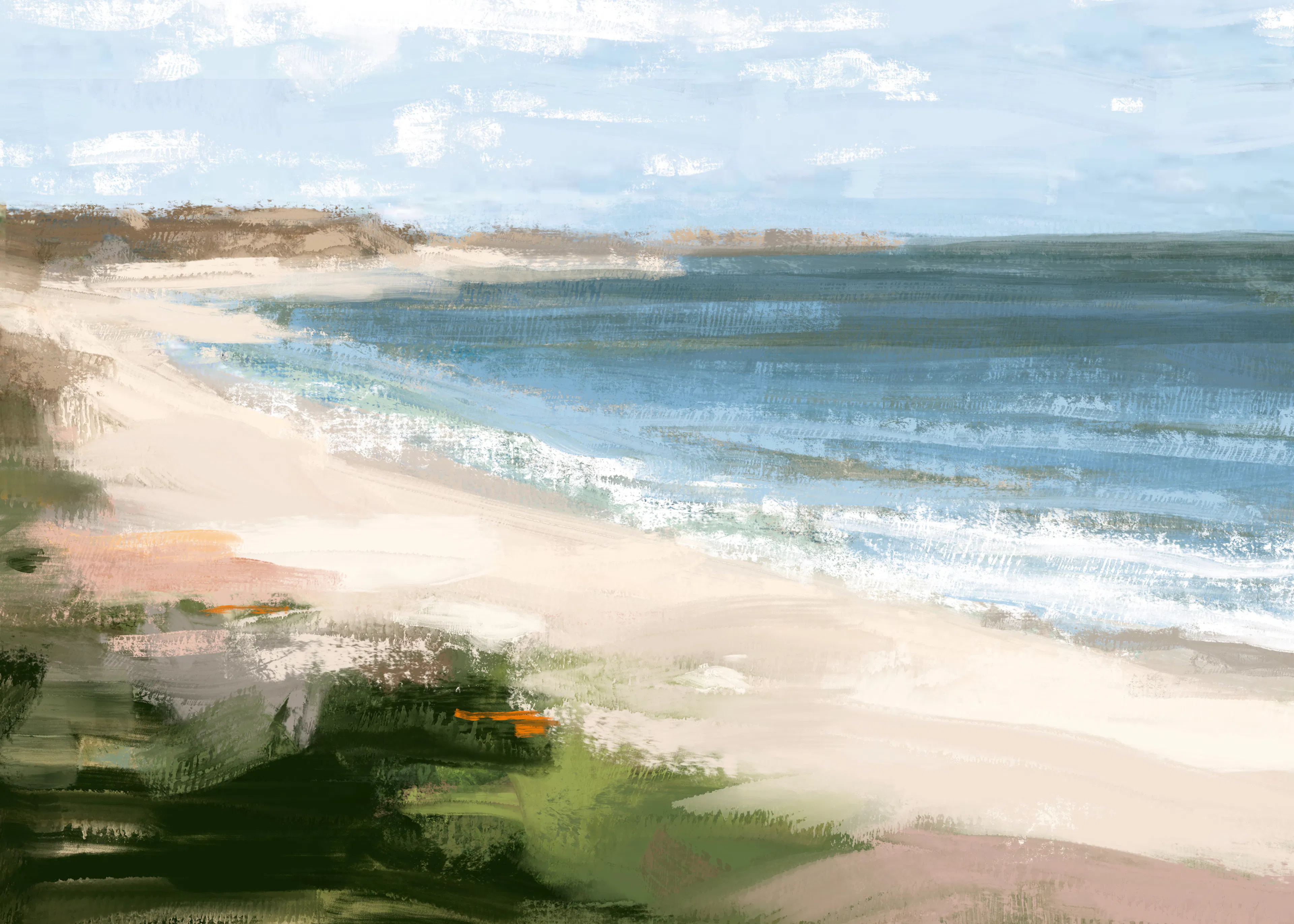 Ozean Azur Strand Poster 0