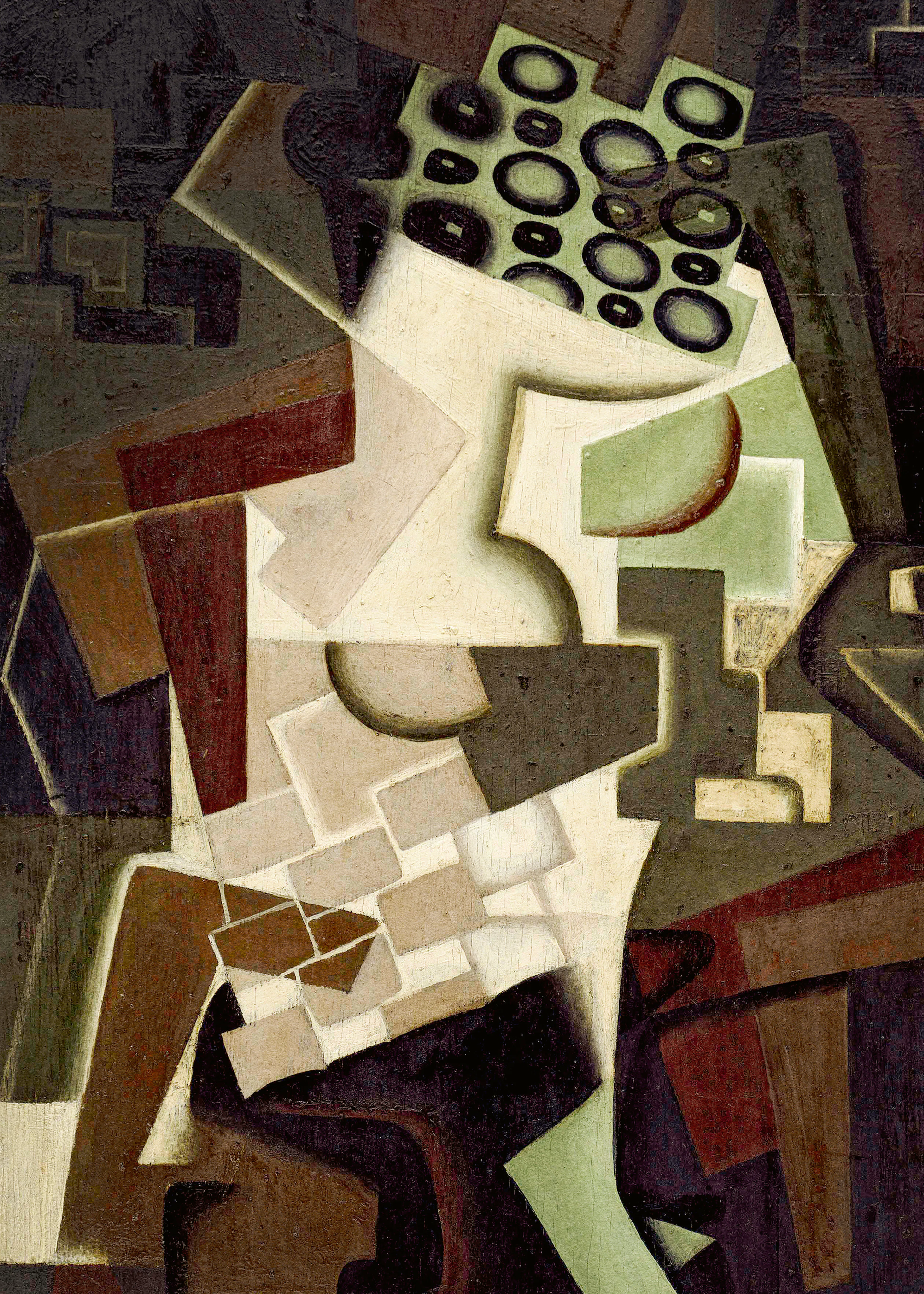 Beige Abstract Geometry Poster 0