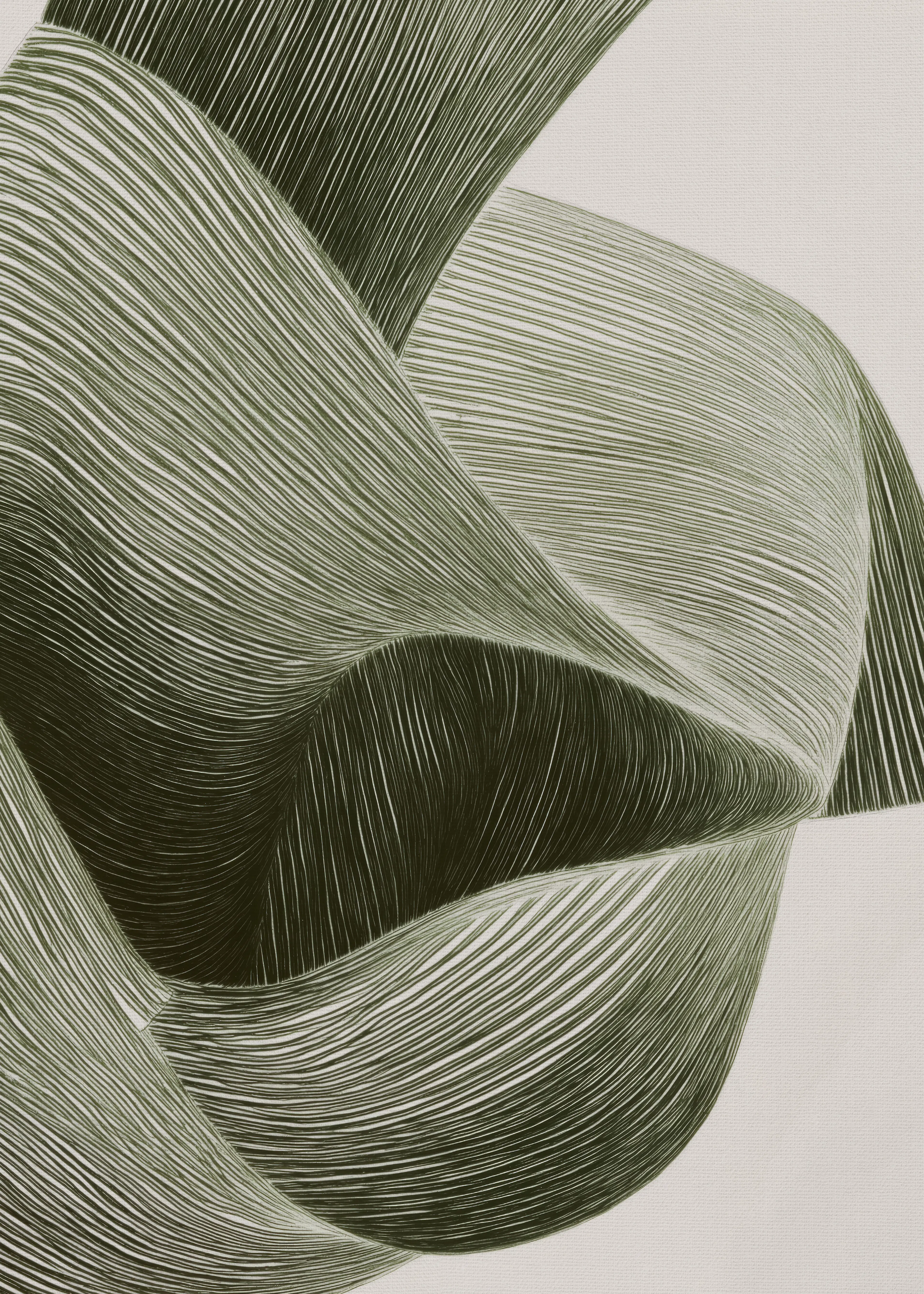 Green Abstract Flow Poster 0