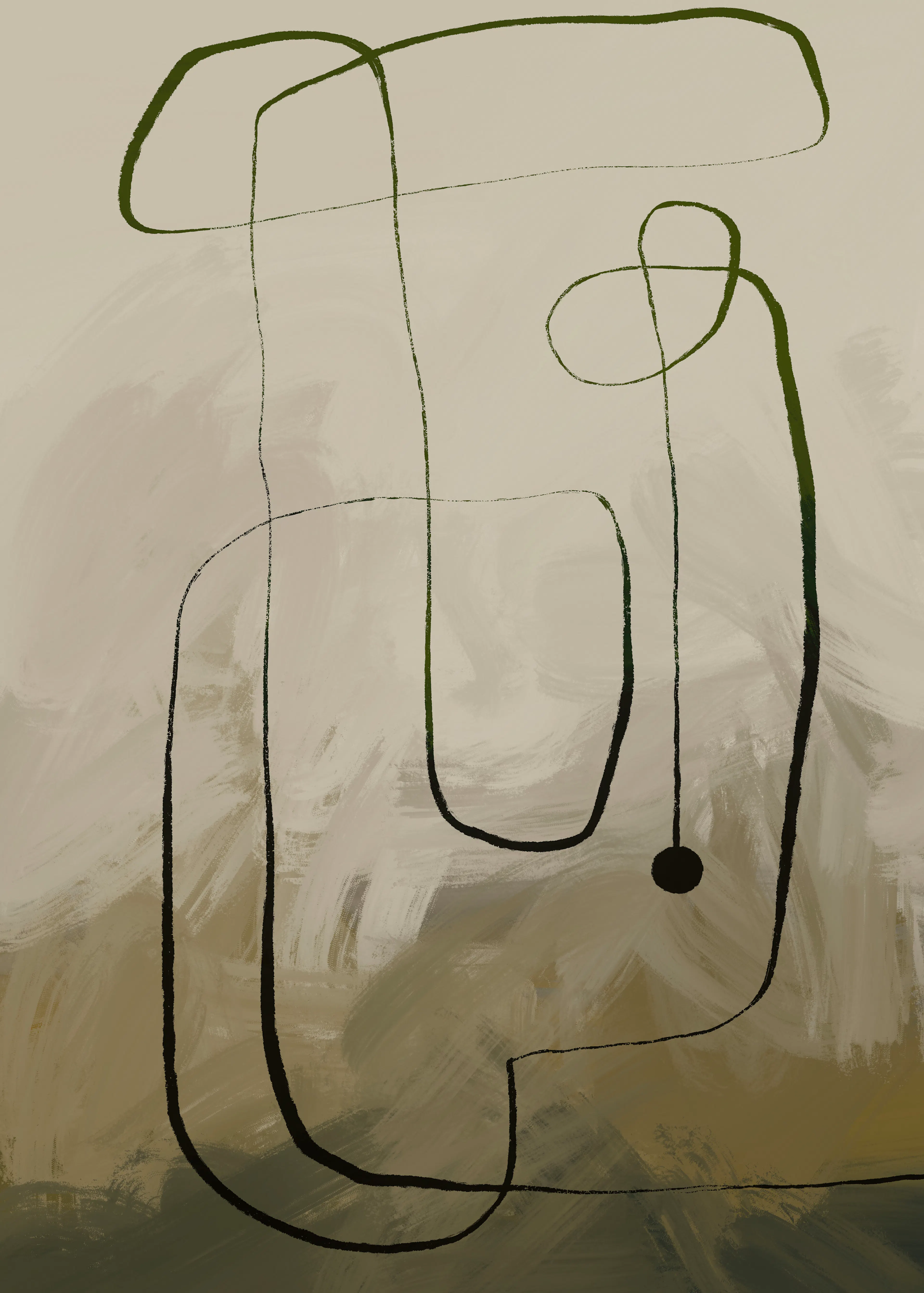 Abstract Path Poster 0