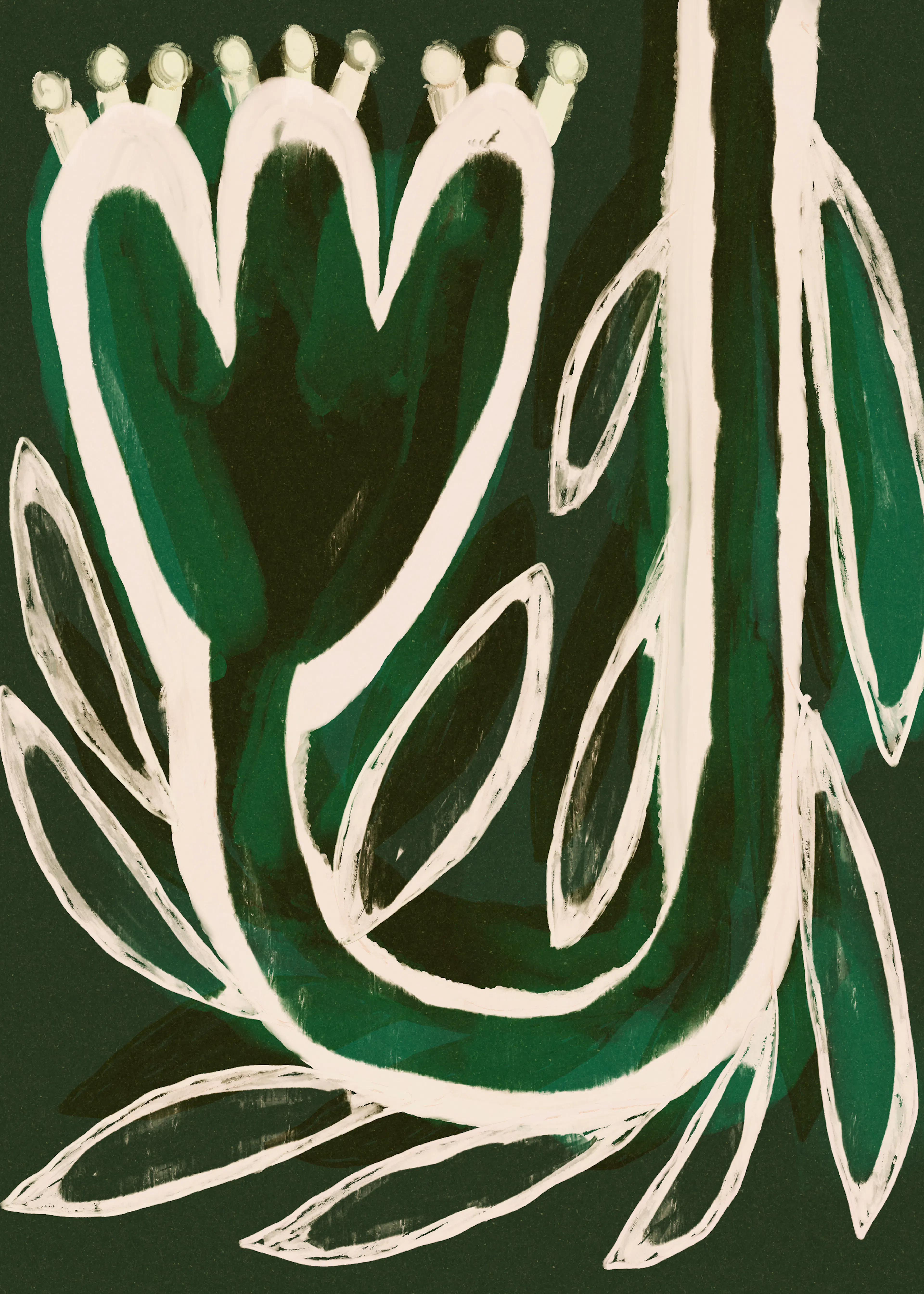 Abstract Plant Poster 0