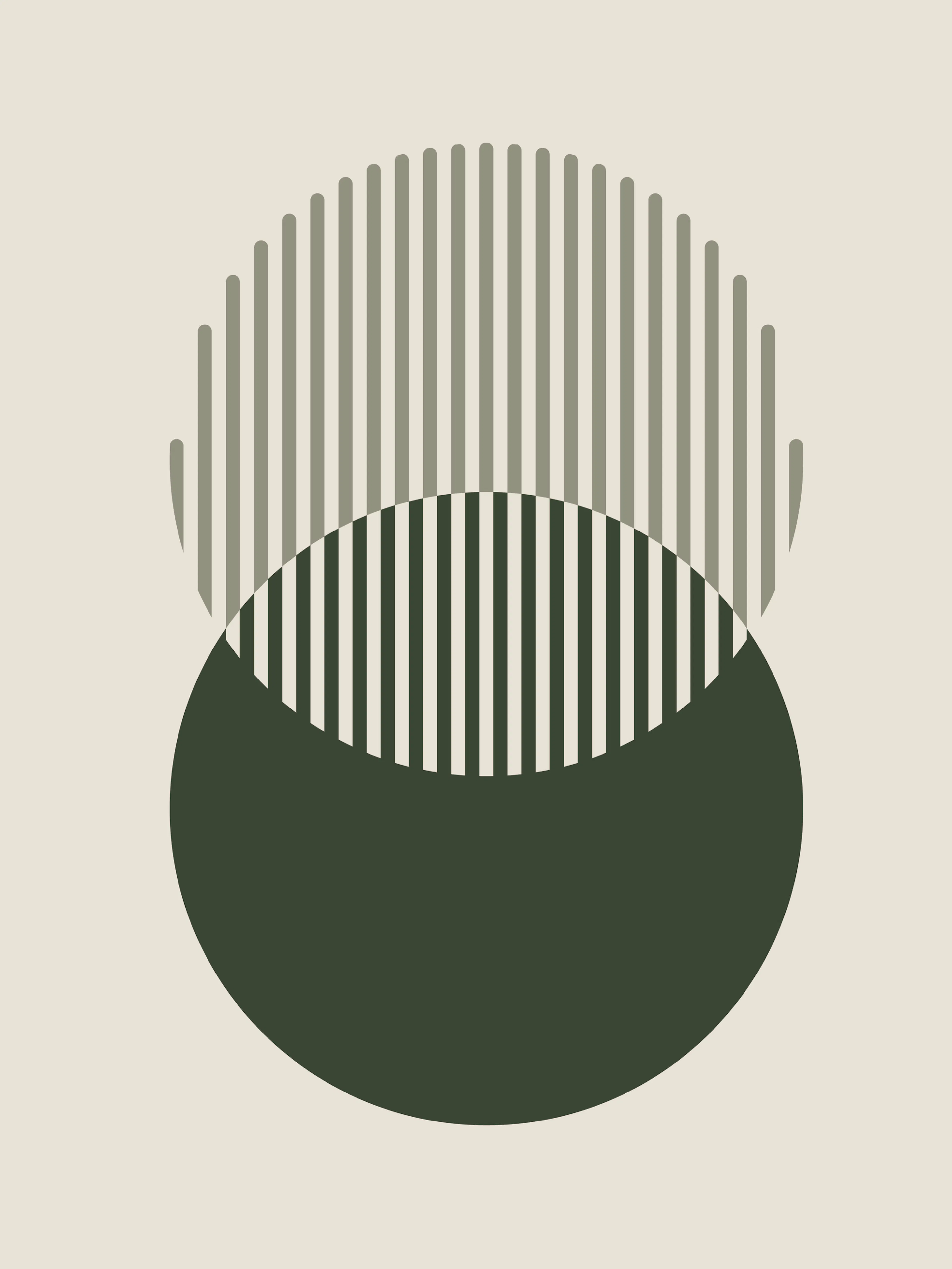 Harmonie Abstraite Forêt Poster 0