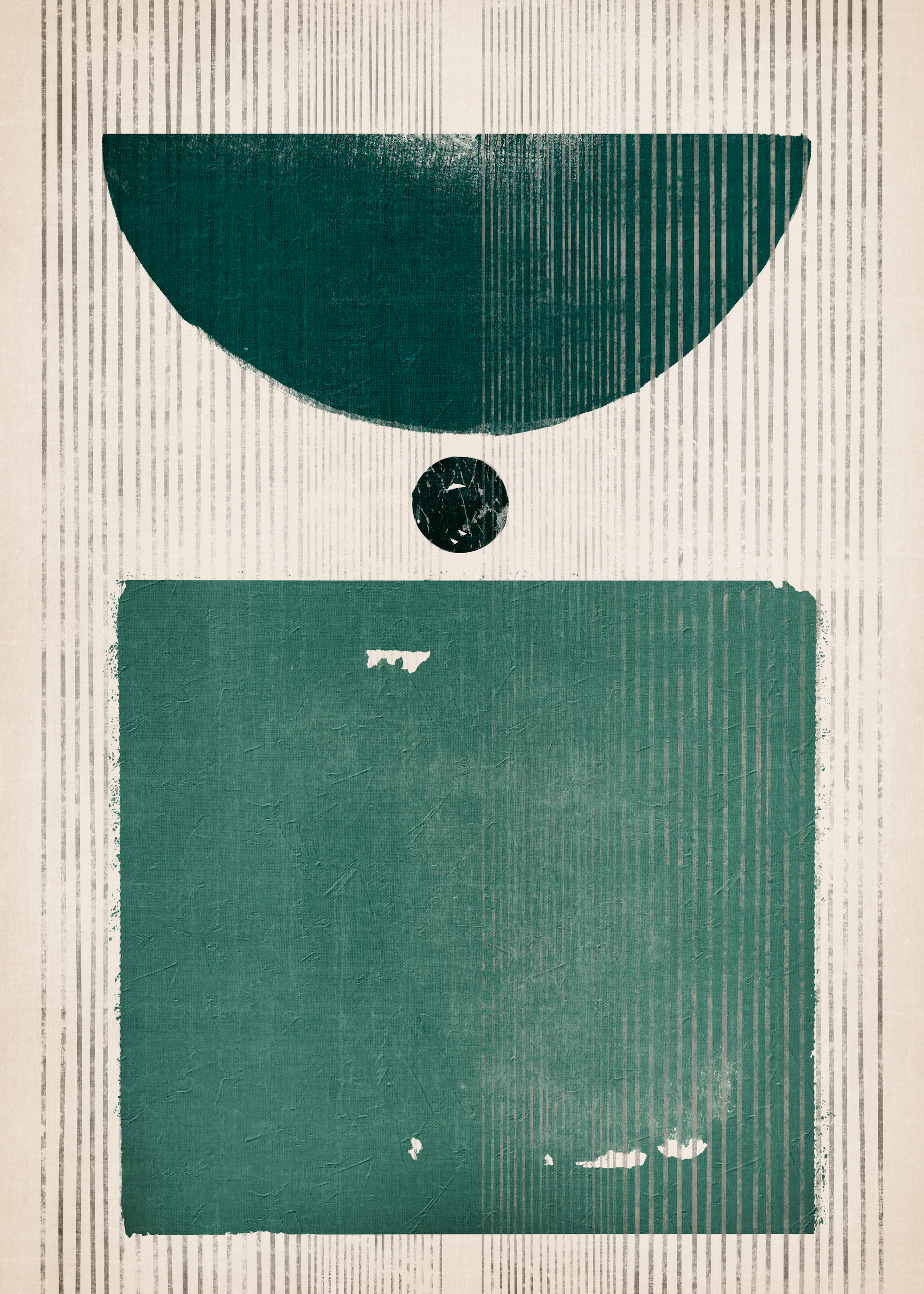 Teal Balanced Harmony Poster 0