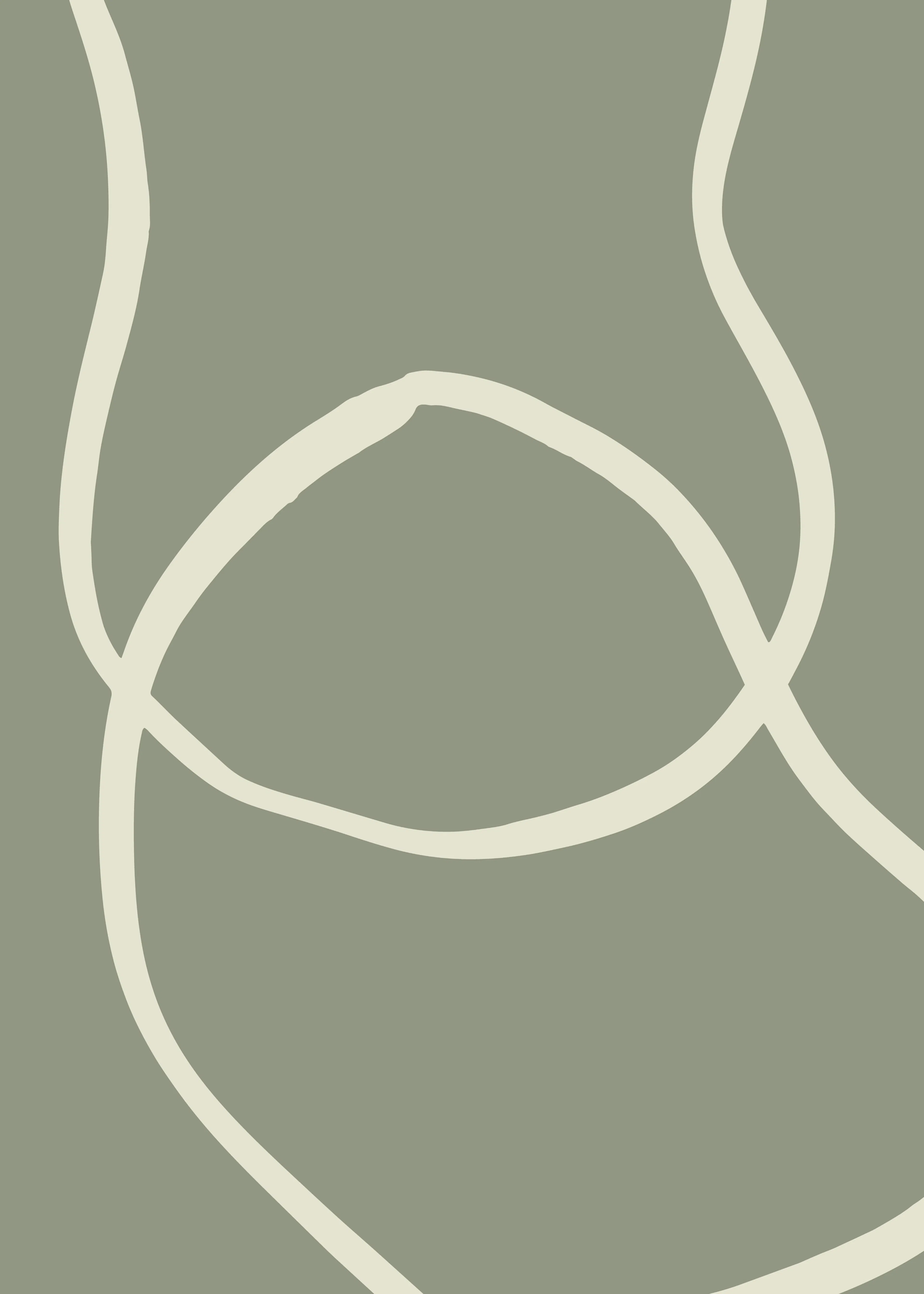 Sage Abstract Curves Poster 0