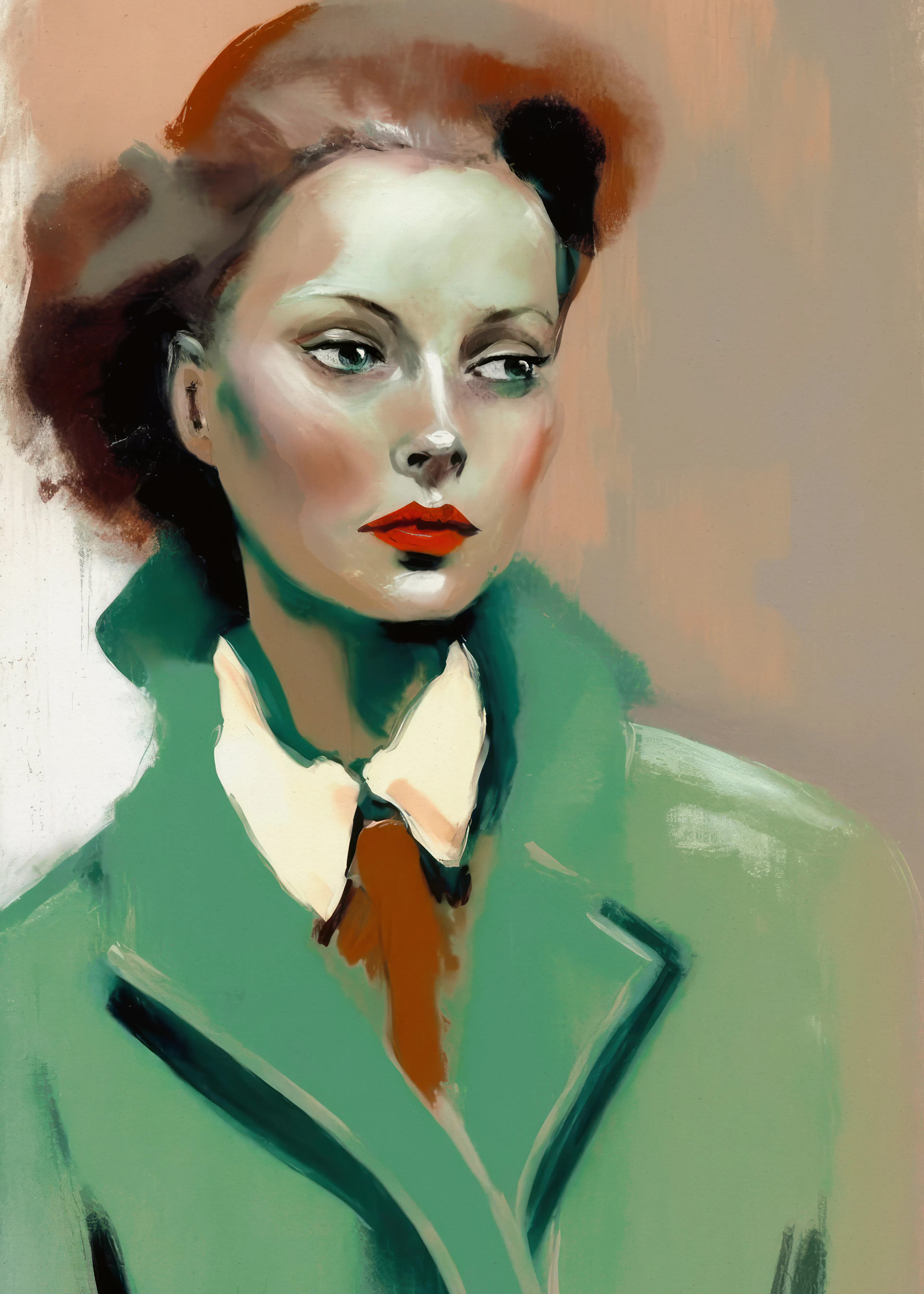 Emerald Vintage Elegance Poster 0