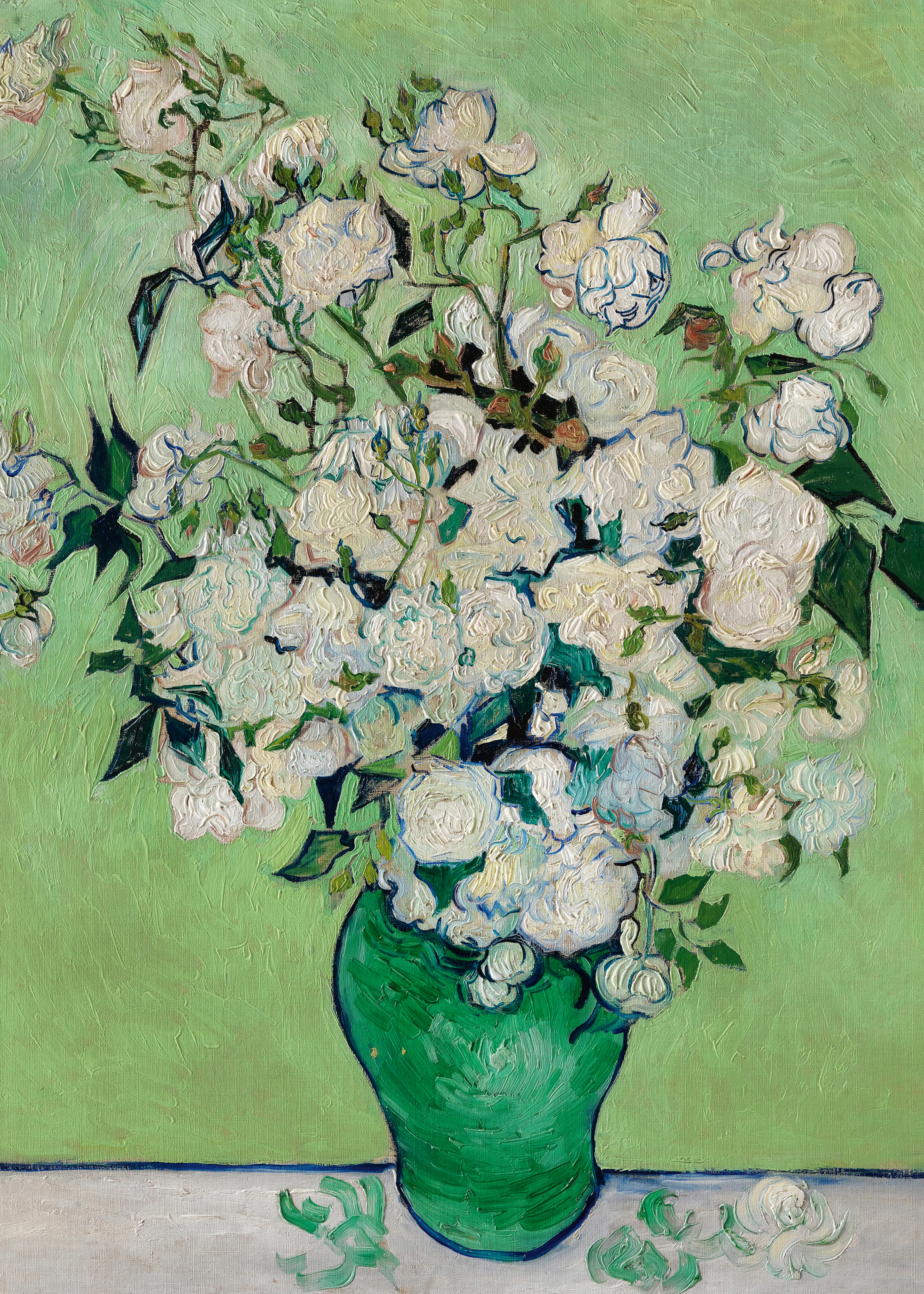 Mint Spring Blossoms Poster 0