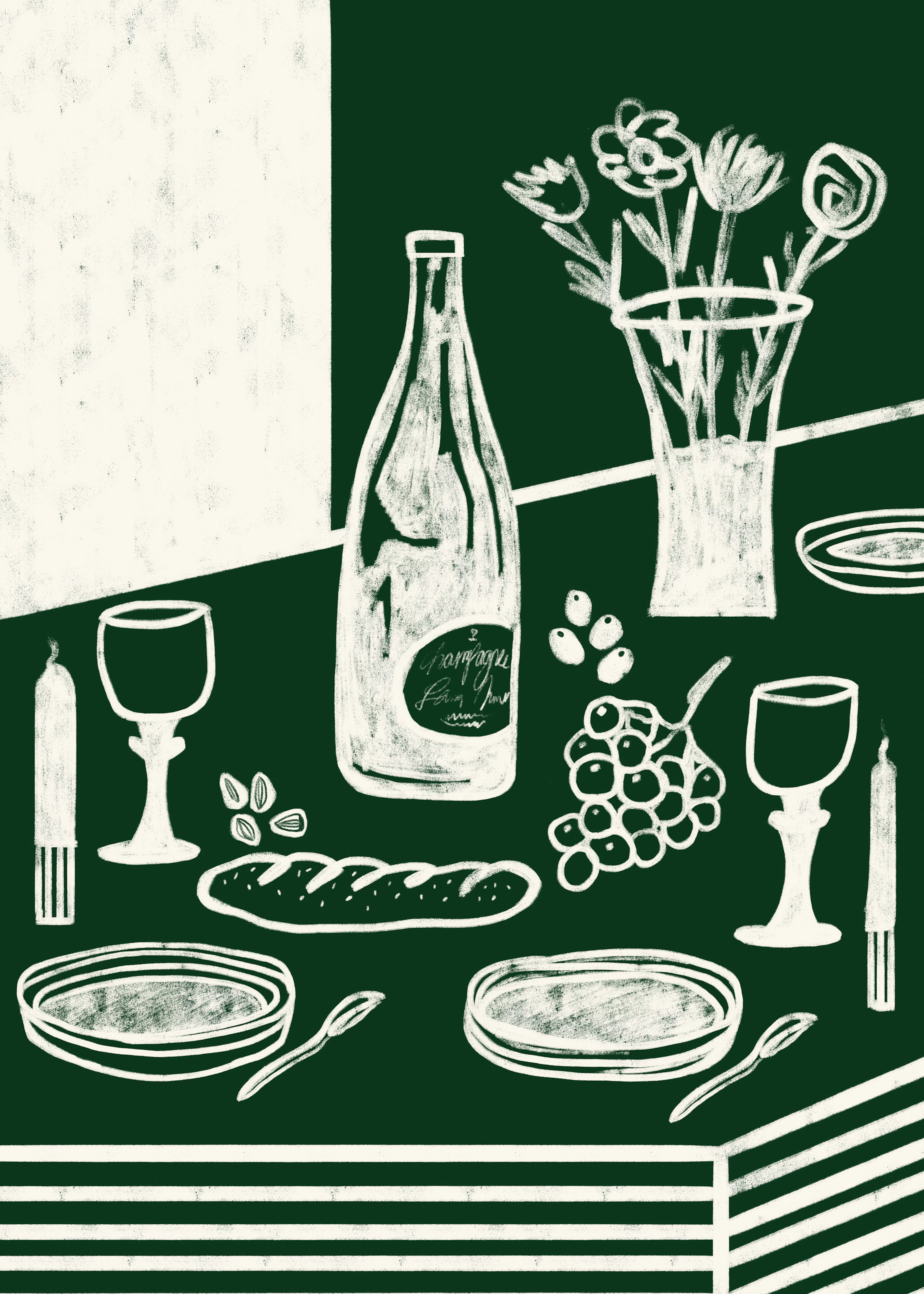 Green Elegant Dinner Poster 0