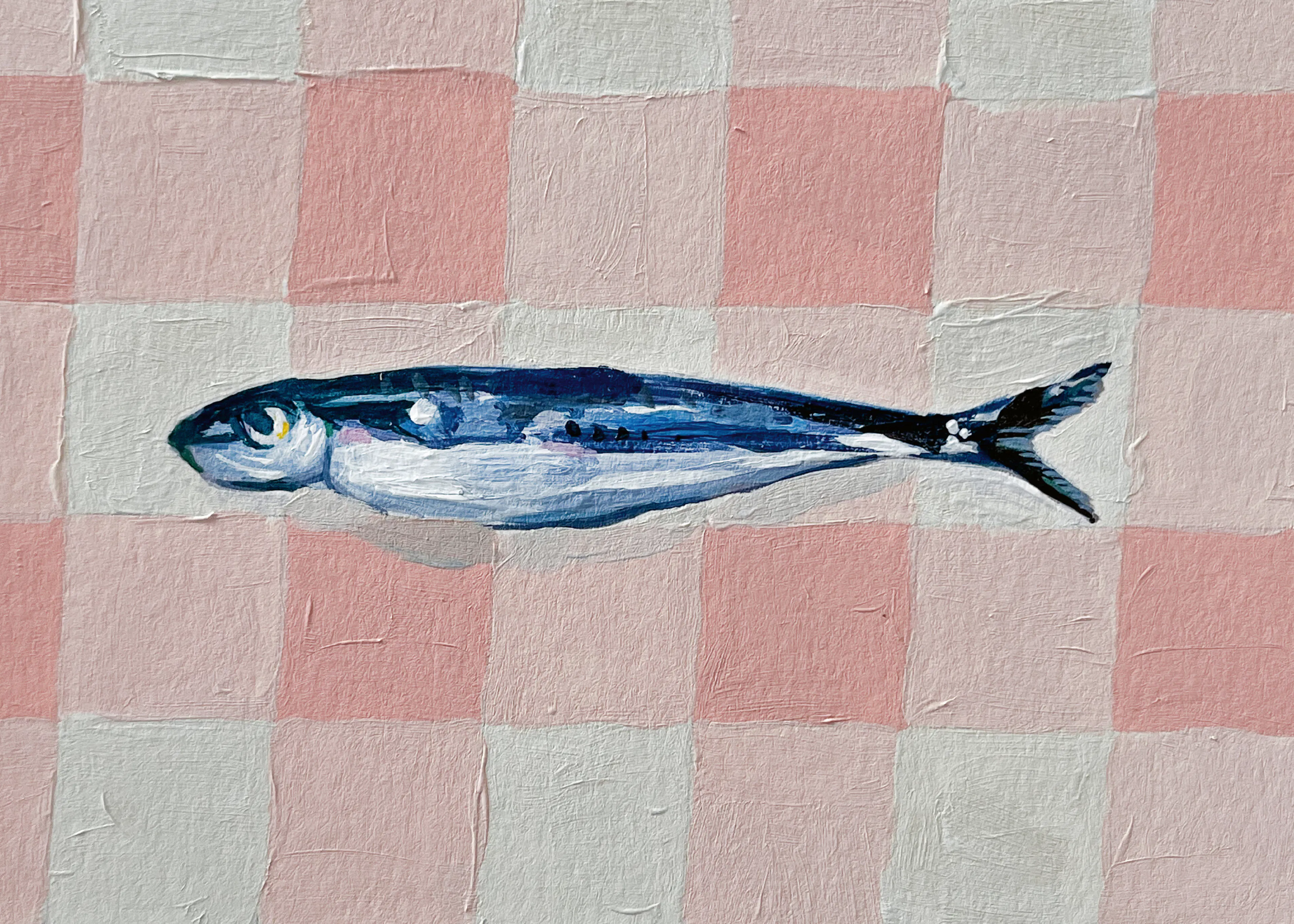 Checkered Fish Poster 0