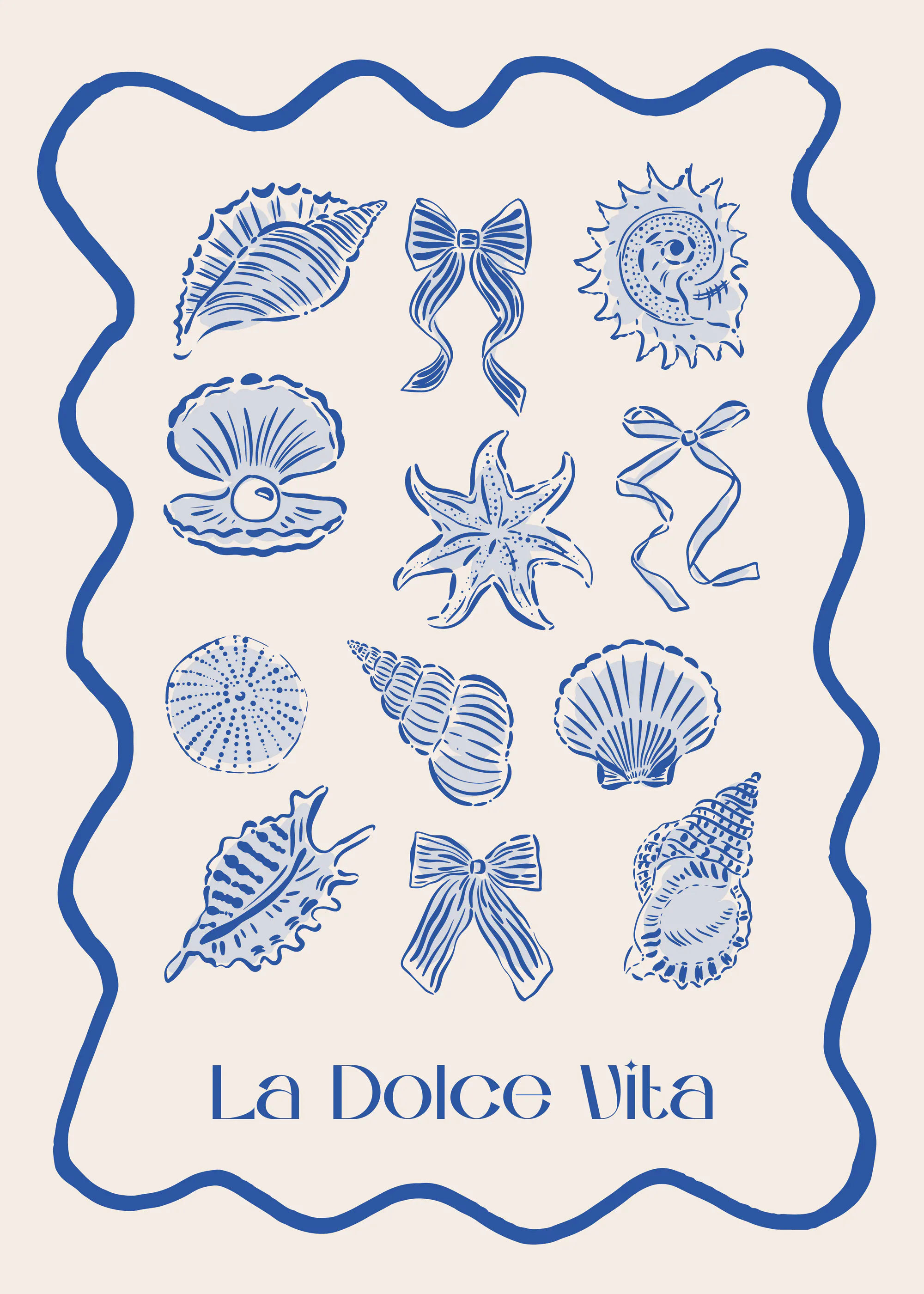 Modrý La Dolce Vita Poster 0