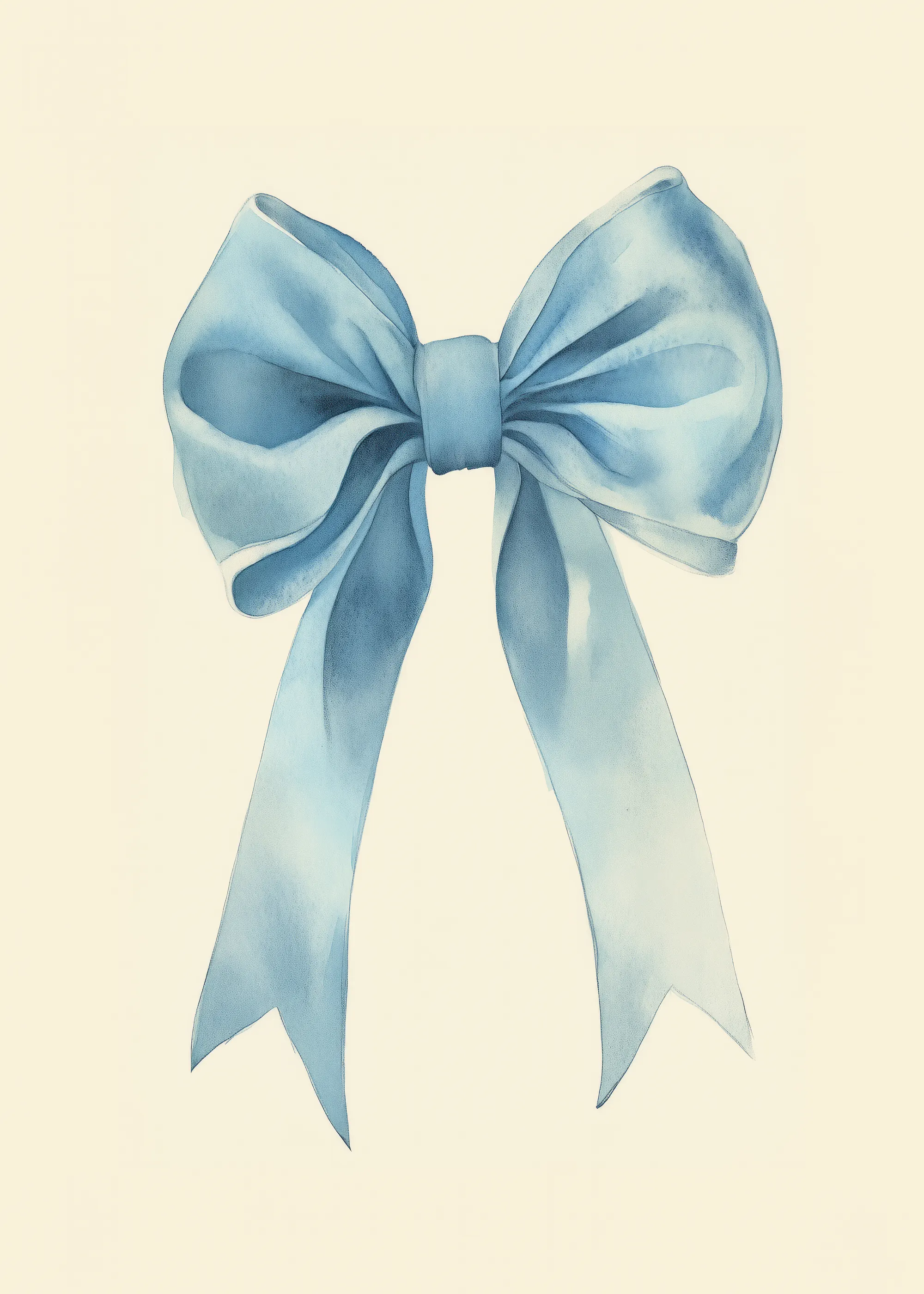 Nœud en Satin Bleu Poster 0