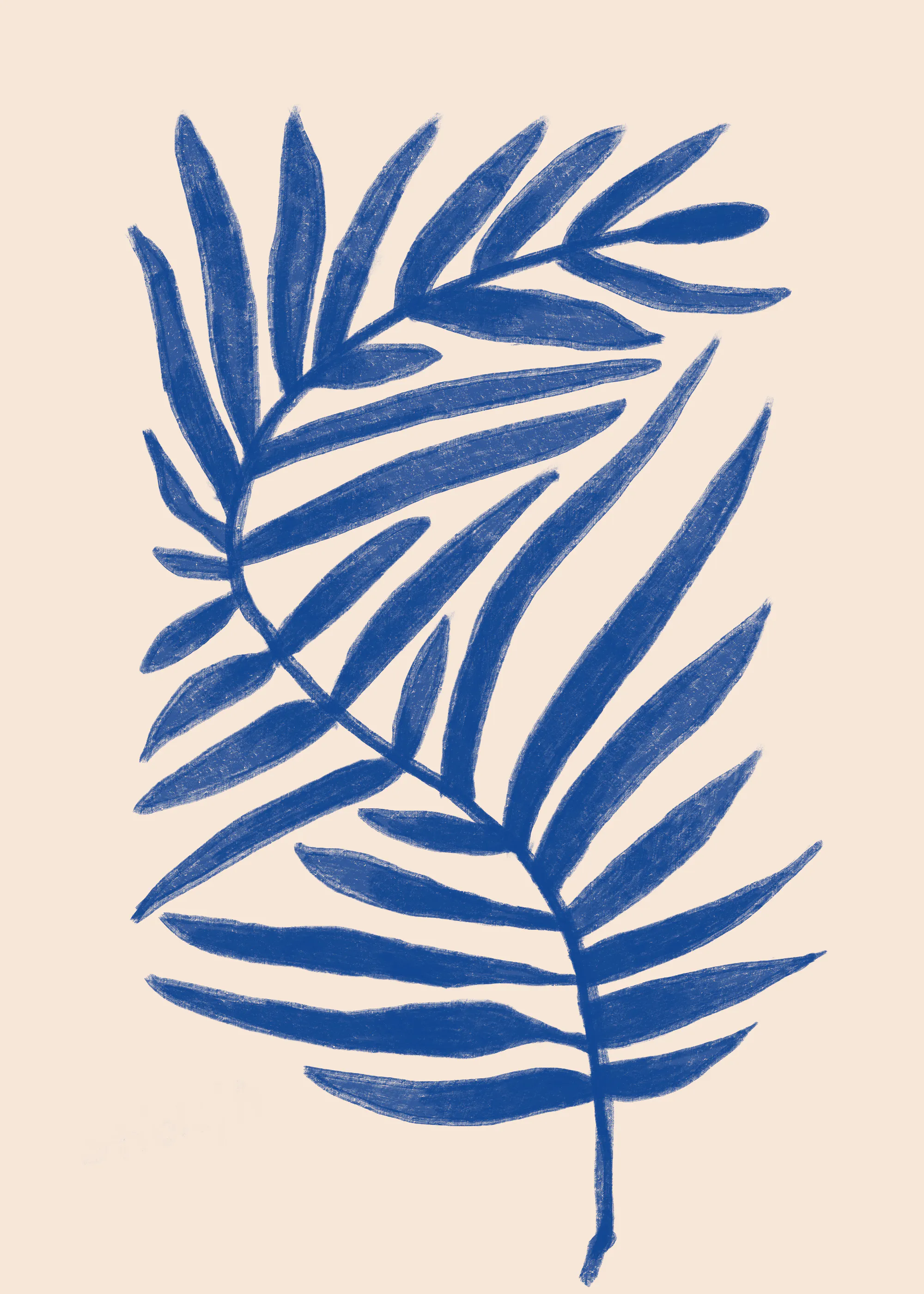 Blue Foliage Poster 0
