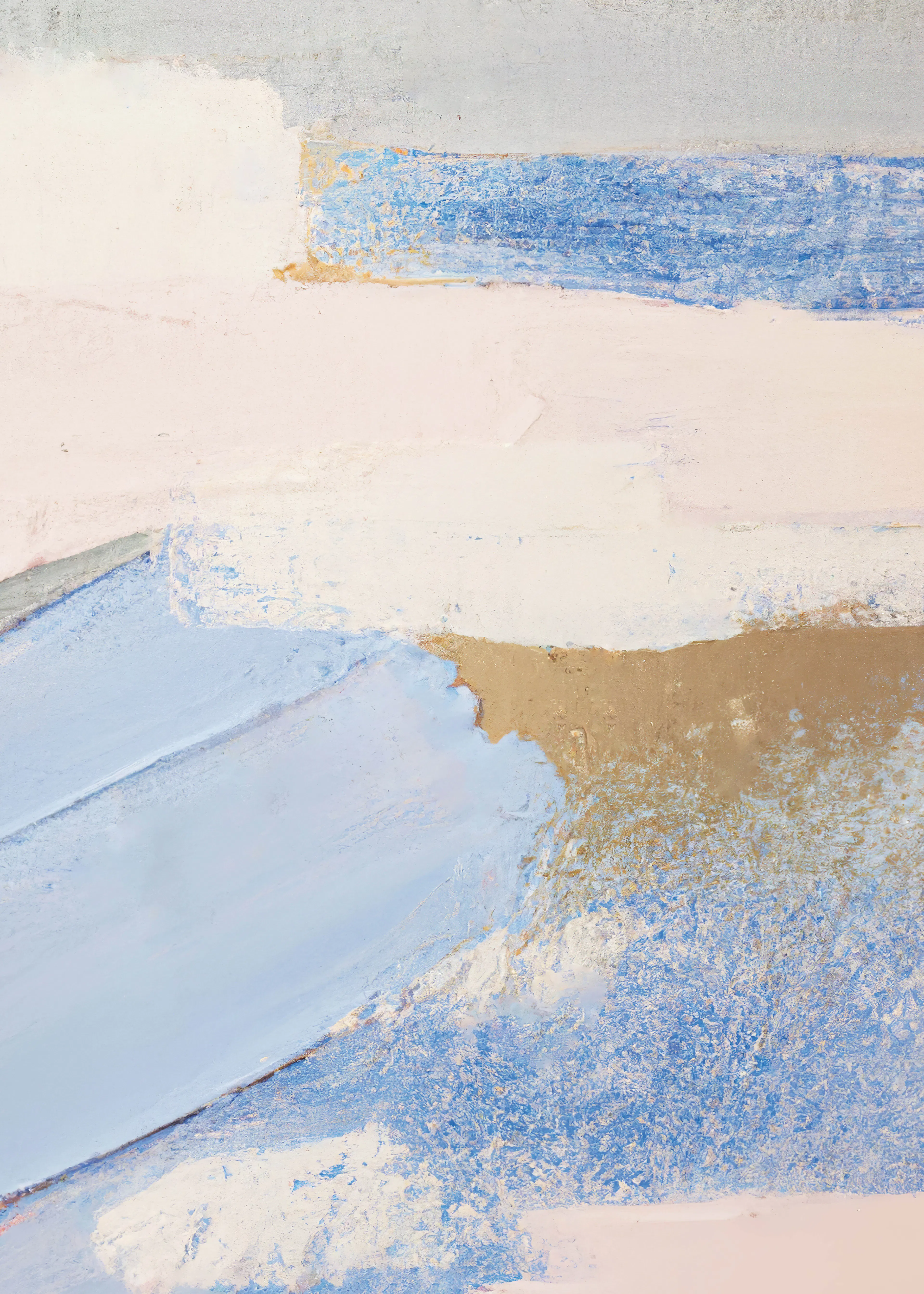 Powder Blue Serene Horizons Poster 0