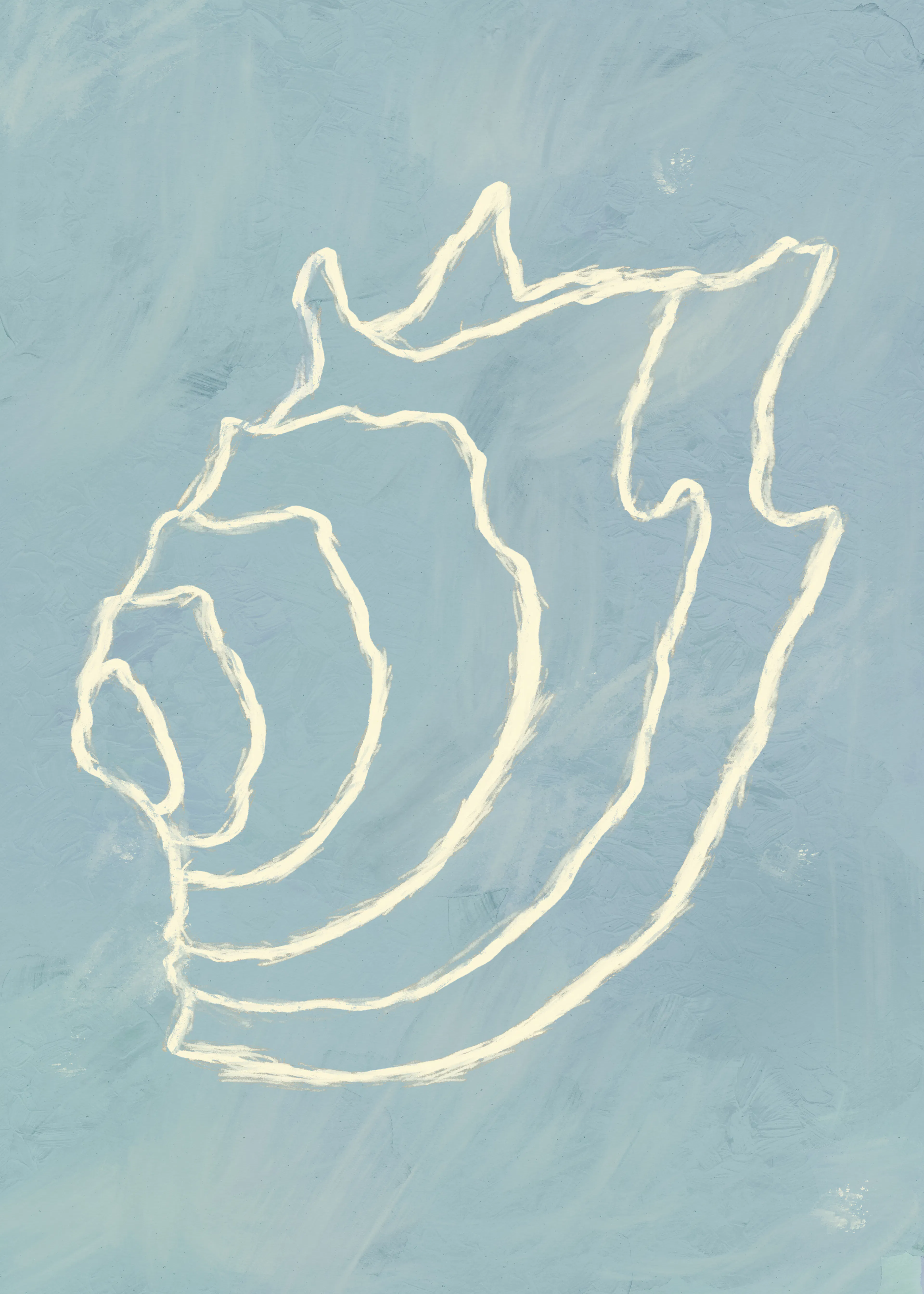 Light Blue Sea Shell Poster 0