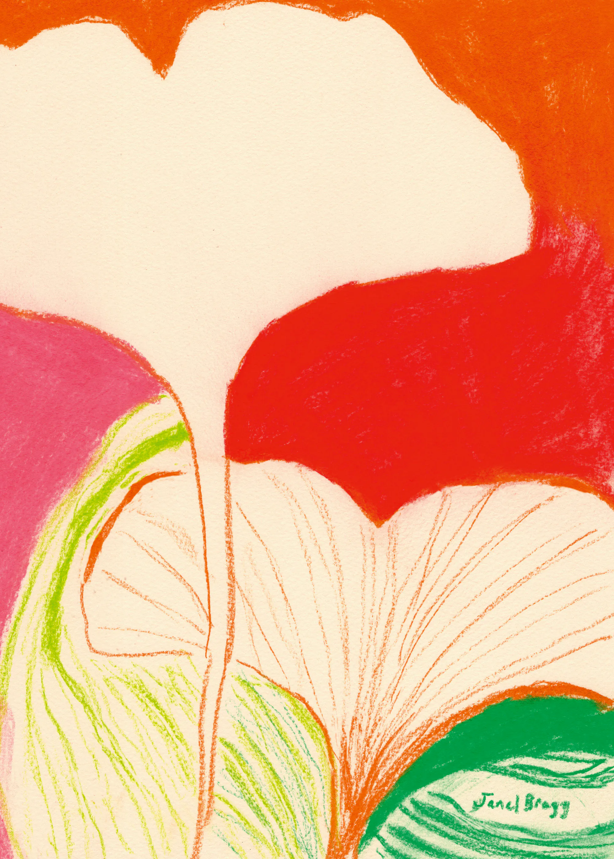 Burnt Orange Vibrant Blooms Poster 0