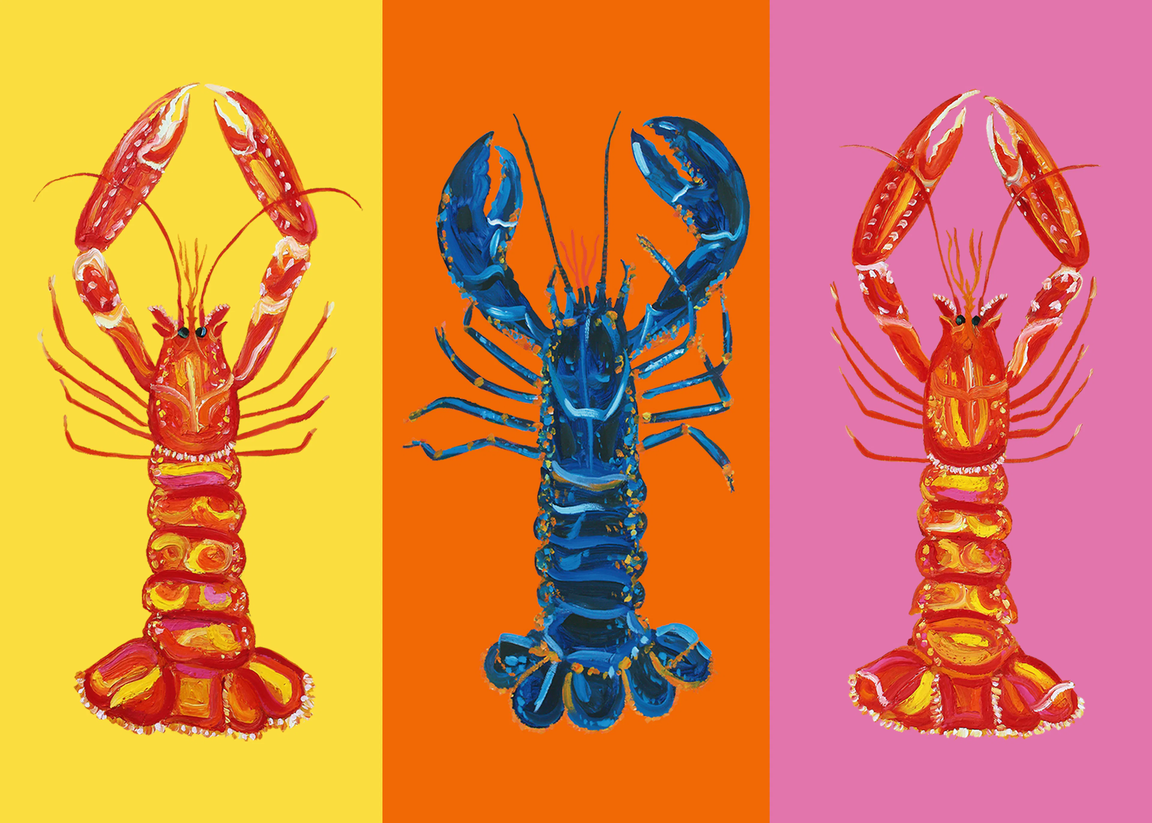Pop Art Lobsters Poster 0